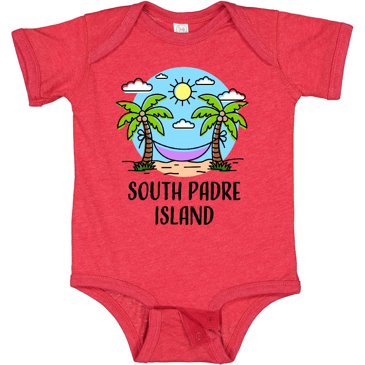 Inktastic Summer Vacation in South Padre Island Baby Bodysuit - Cute Cotton Onesie for Infants & Toddlers - Perfect for Beach Trips, Family Photos & Vacation Souvenirs