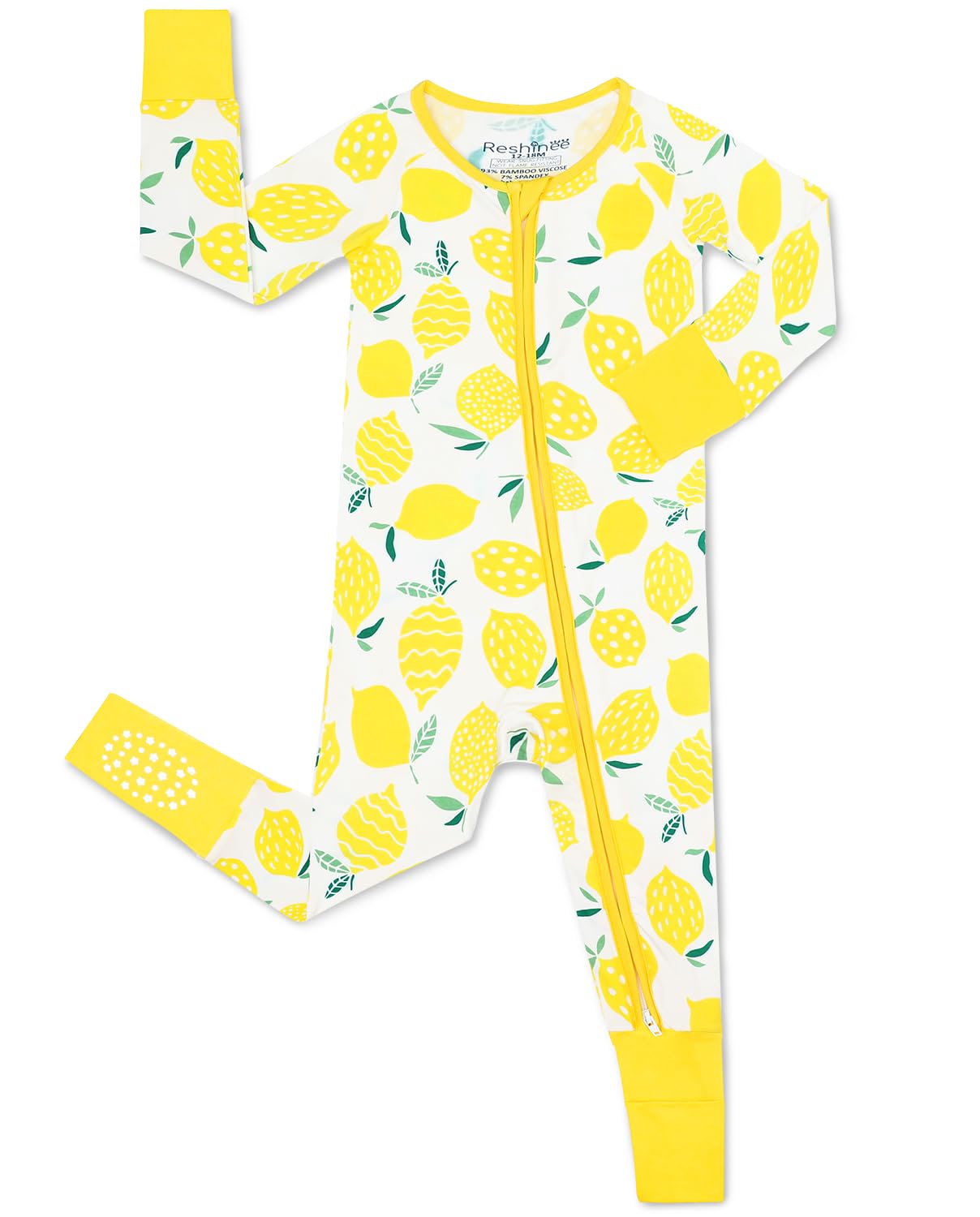 Soft & Breathable Bamboo Viscose Baby Footie Pajamas with Zipper - Cute Unisex Sleepwear for Infants 0-24 Months | Perfect for Nursery, Bedtime & Comfortable All-Night Sleep