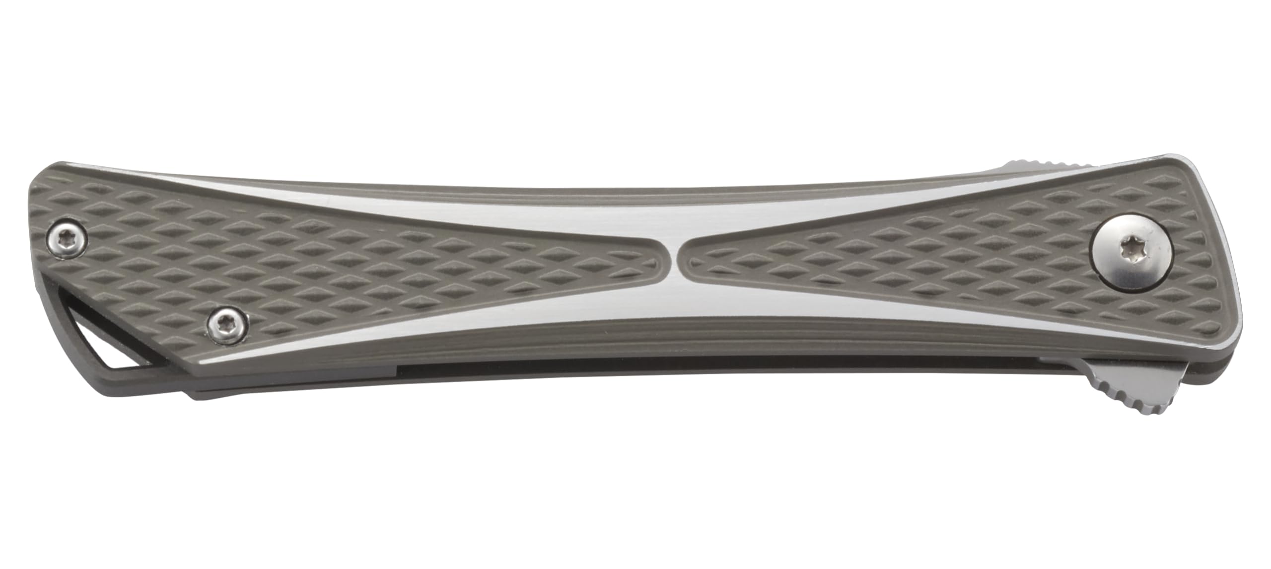 CRKT Crossbones EDC Folding Pocket Knife - Gentleman's Everyday Carry Knife with Satin Blade, IKBS Ball Bearing Pivot & Liner Lock | Brushed Aluminum Handle & Deep Carry Pocket Clip (Model 7530) | Perfect for Outdoor Activities, Camping, Hiking & Daily Utility Tasks
