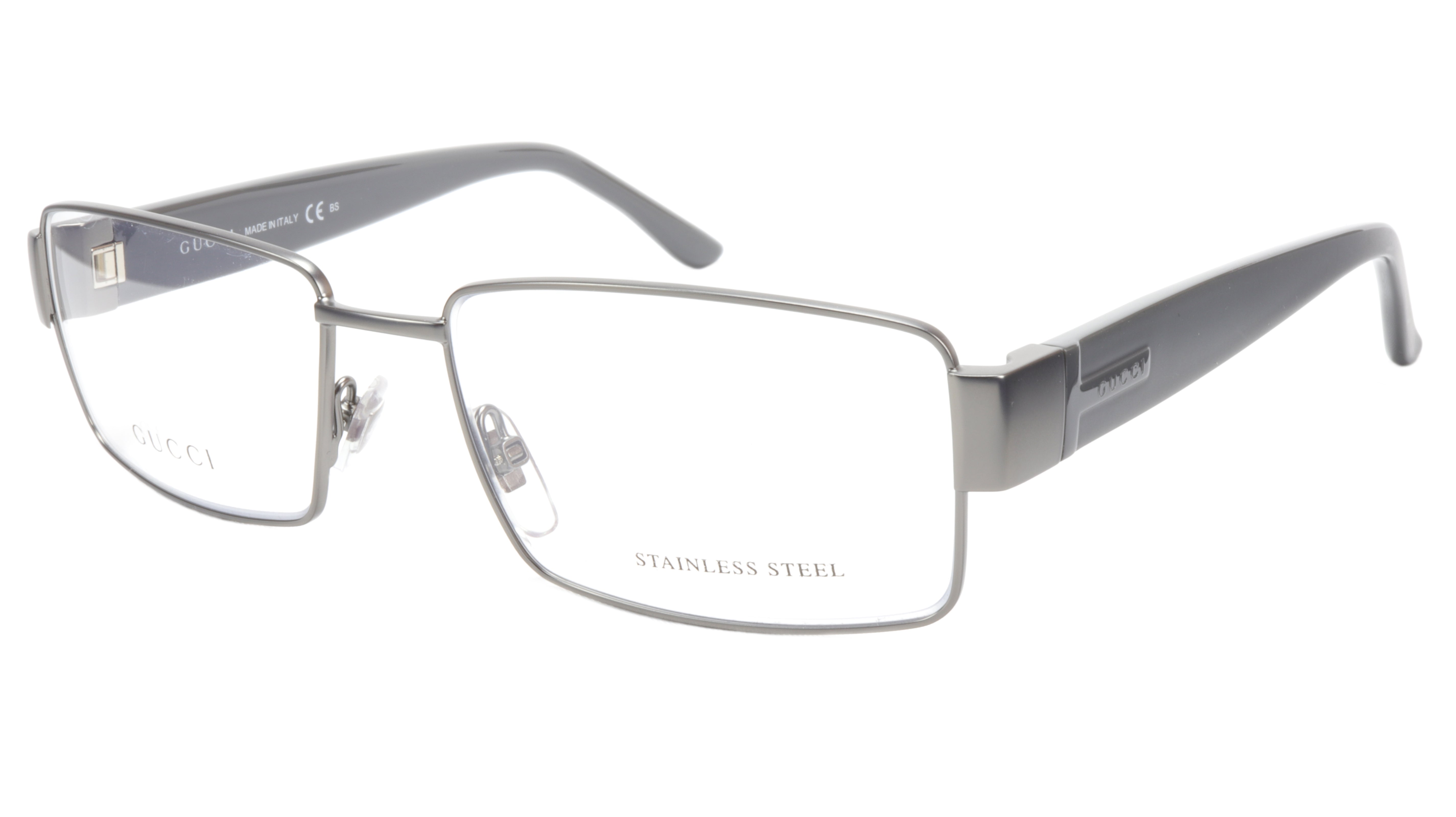 Gucci GG2217 L11 Dark Ruthenium Metal Acetate Eyeglasses - Italian Made 53-16-135 Frame - Perfect for Office, Reading & Fashion Accessories