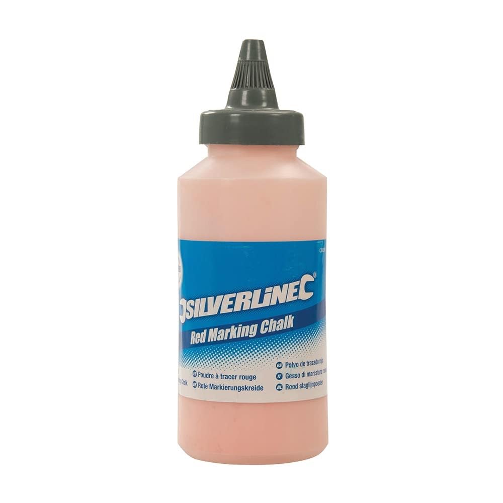 CB63R Red Marking Chalk - High Visibility Construction & Surveying Chalk for Outdoor Use on Concrete, Pavement & Grass
