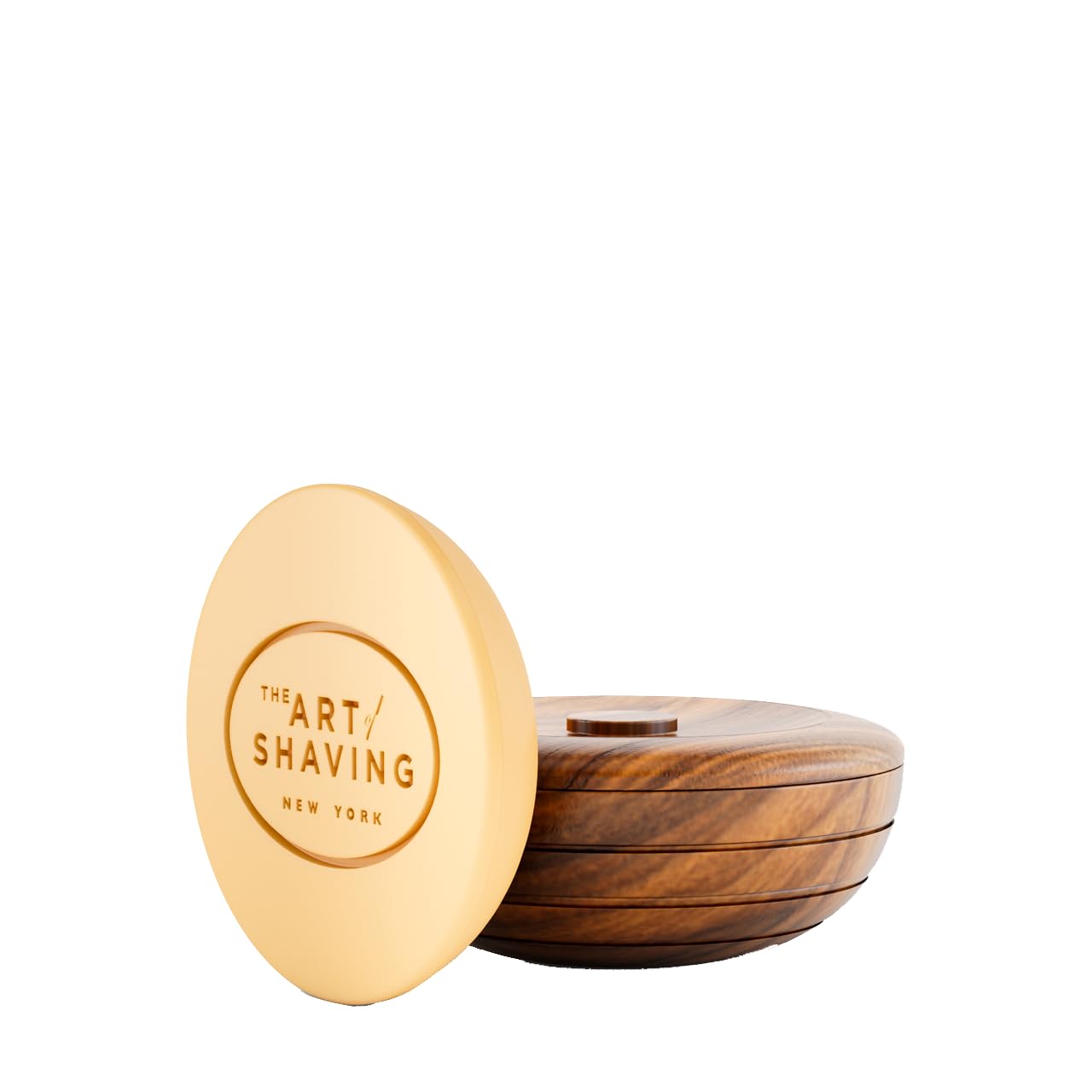 Premium Shaving Soap Set - Wooden Bowl & Lavender Refill (3.3 oz) | Gentle on Skin, Reduces Irritation | Perfect for Wet Shaving & Men's Grooming Routine