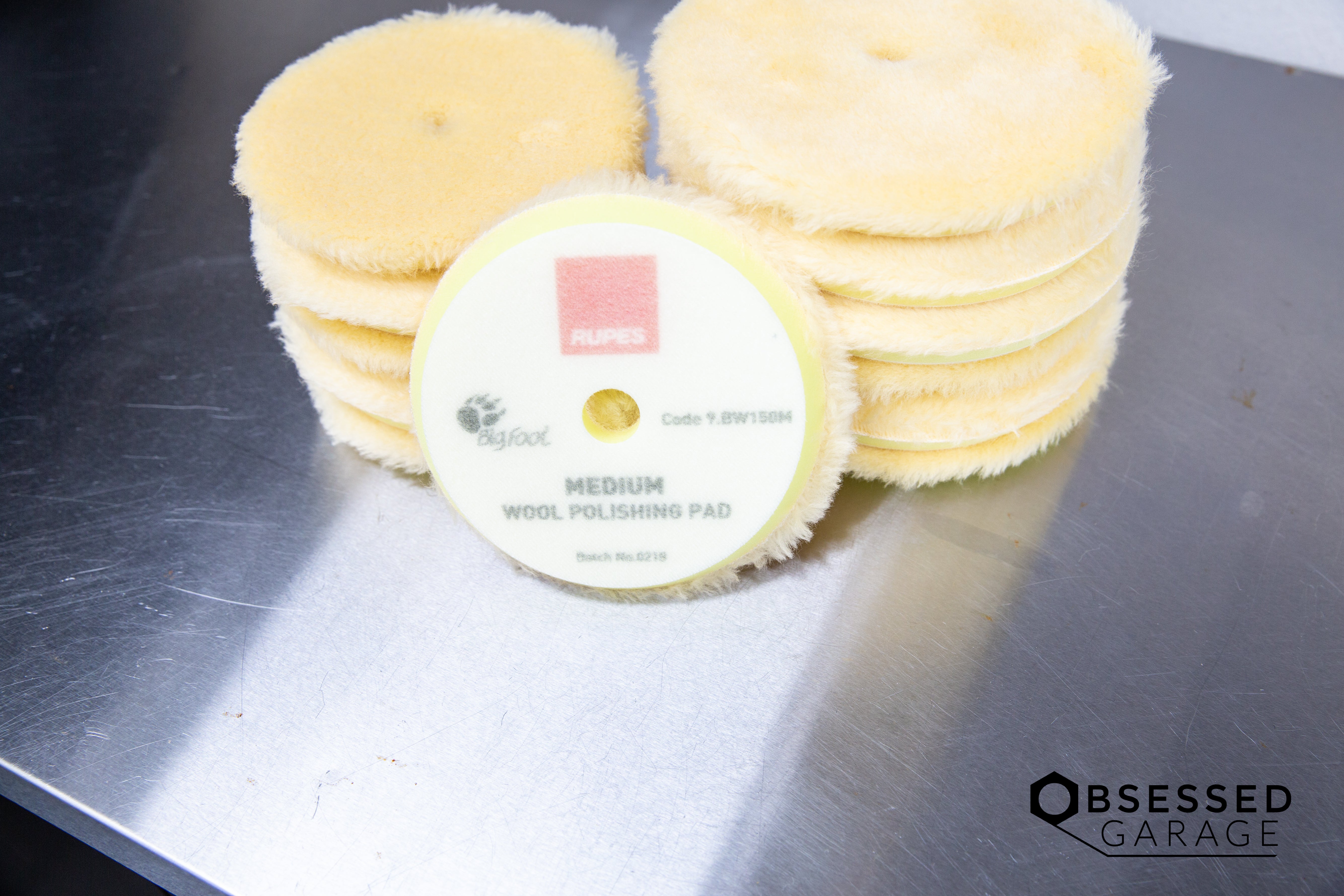 RUPES Wool Polishing Pads for Car Detailing - Professional Auto Buffing & Polishing Kit for Paint Correction & Scratch Removal - Perfect for DIY Enthusiasts & Professional Detailers