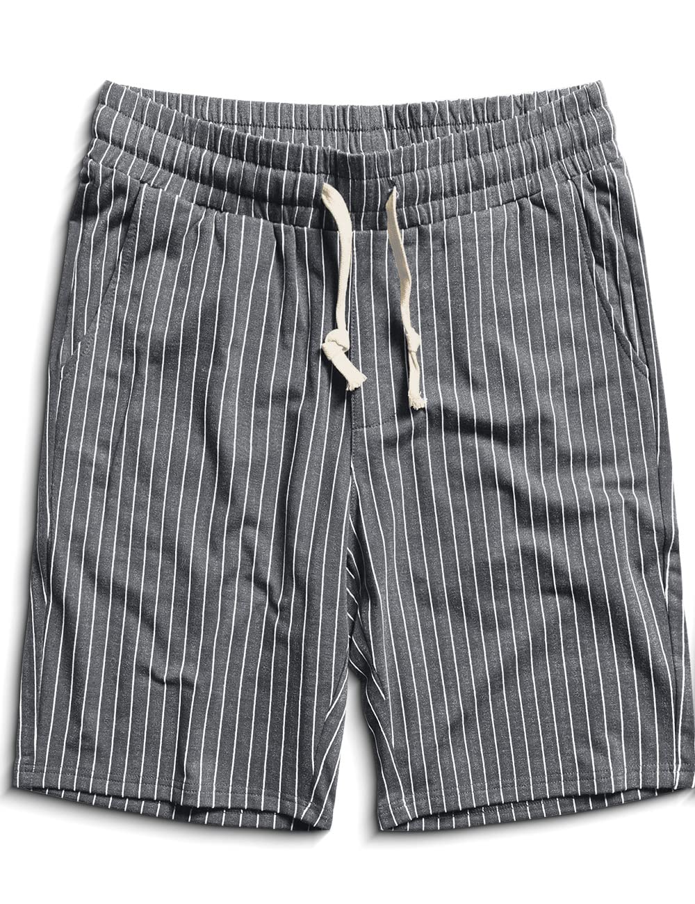 Zengjo Men's Athletic Sweat Shorts with Drawstring - Comfortable Casual Workout Shorts for Running, Gym, and Lounge Wear