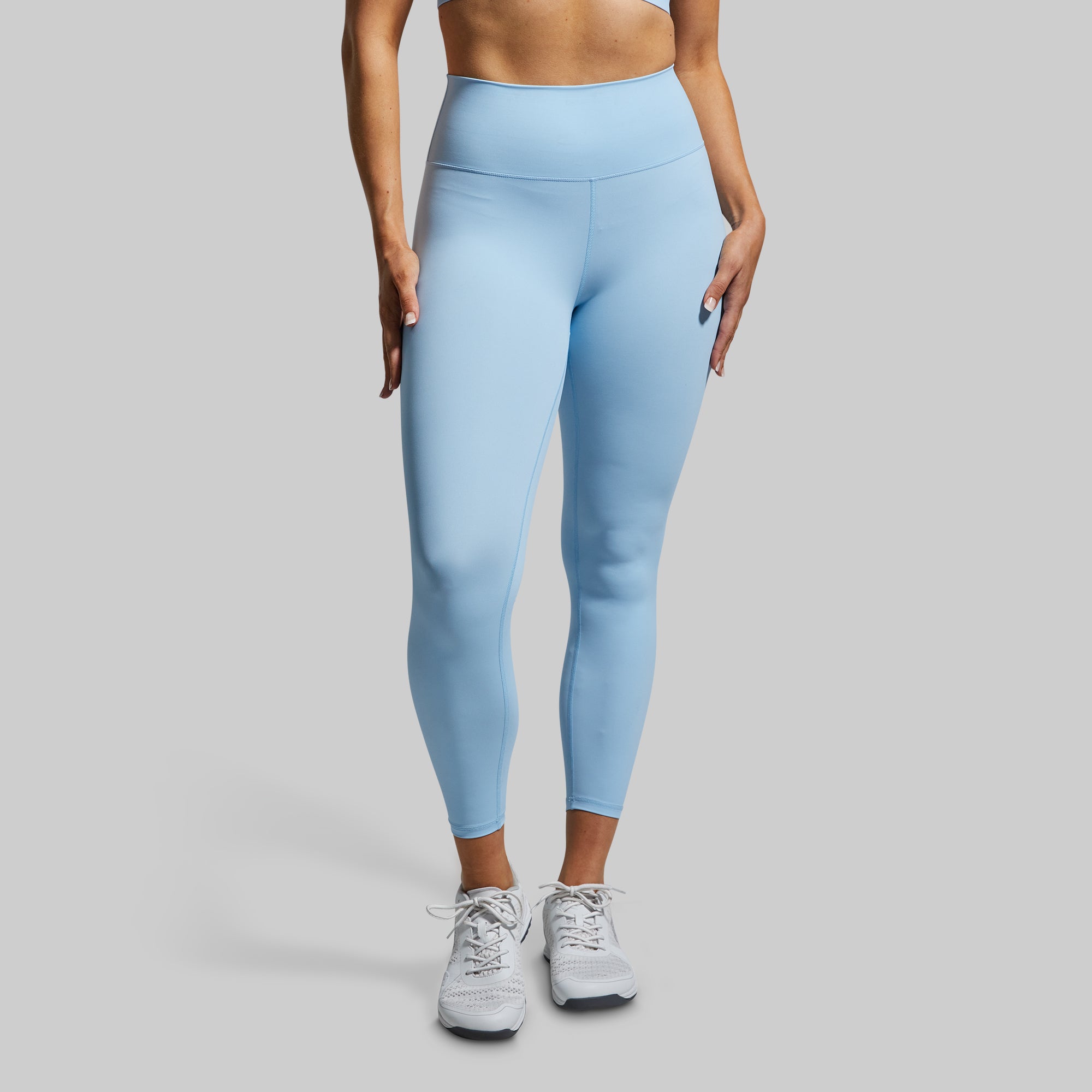Premium High-Waist Synergy Leggings for Women - Dream Blue Color - Yoga, Running, Gym & Everyday Wear