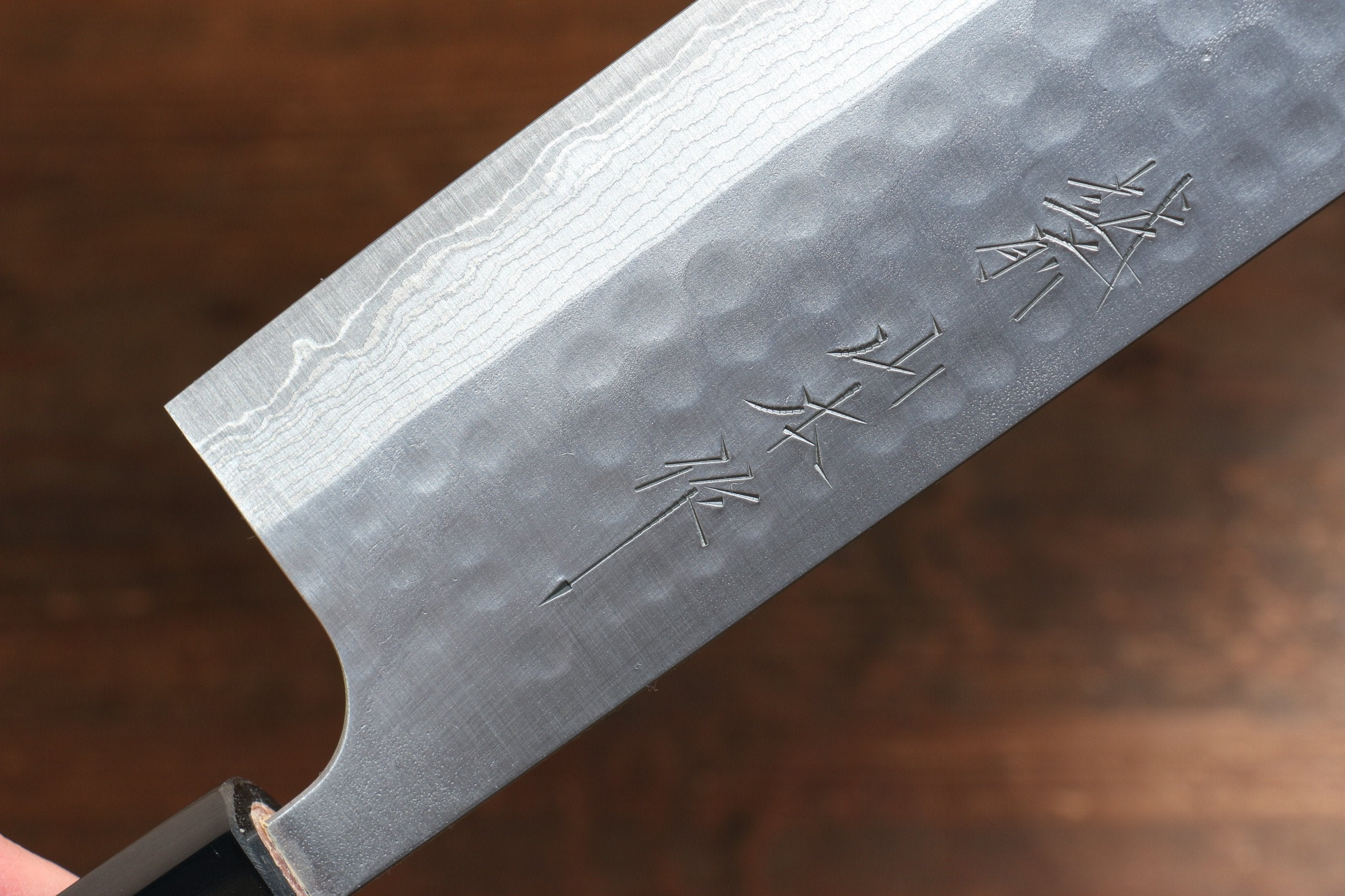 Nao Yamamoto SRS13 Black Damascus Nakiri Knife 165mm with Cherry Blossom Handle - Japanese Kitchen Knife for Precision Vegetable Chopping, Slicing & Food Prep