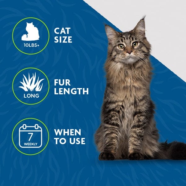 FURminator deShedding Tool for Medium/Large Long Hair Cats - Reduce Shedding & Hairballs - Perfect for Grooming at Home or Professional Pet Salons