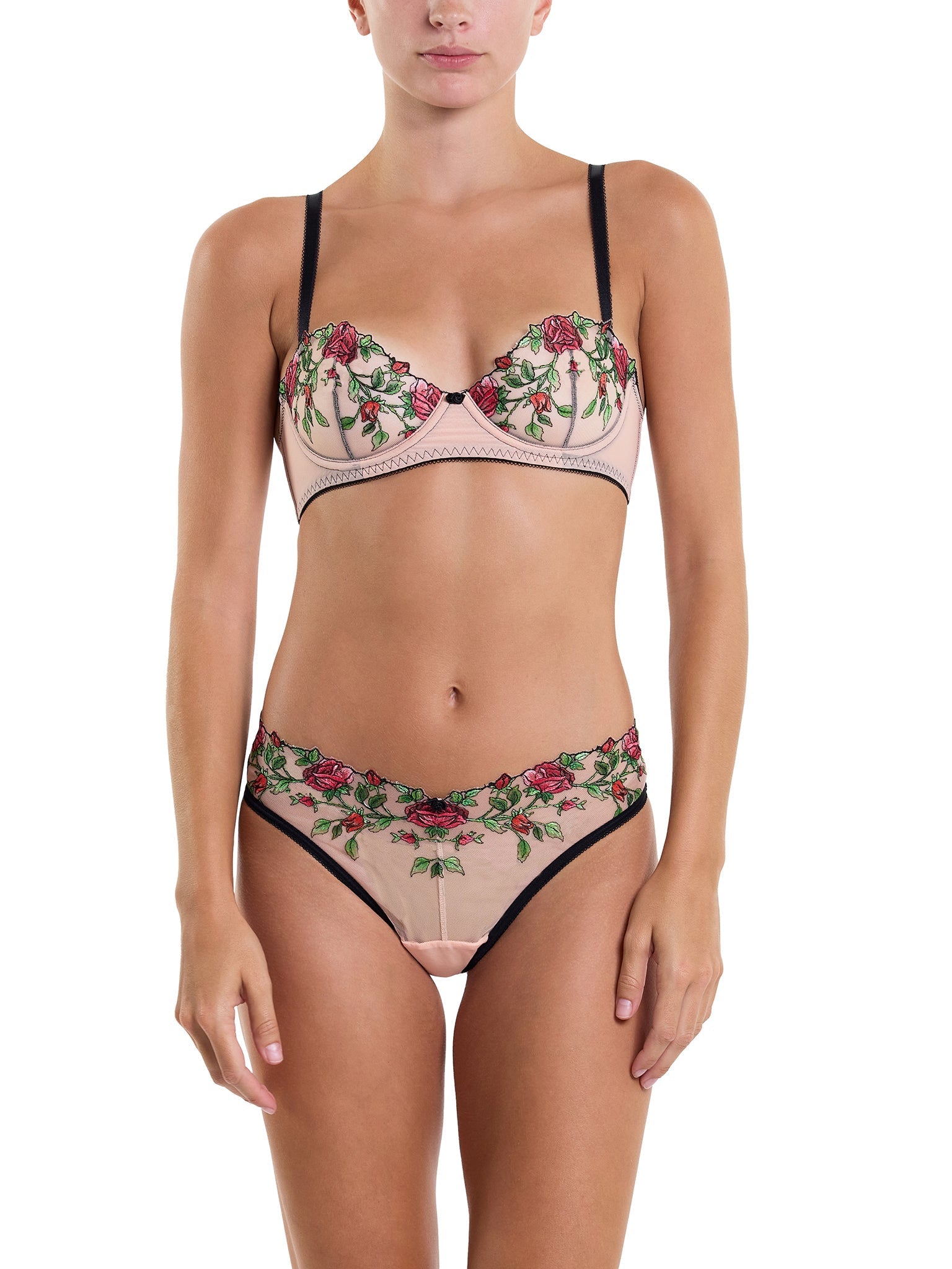 Kiss From A Rose High Cut Thong - Sexy Lingerie for Women | Comfortable & Stylish Underwear | Perfect for Date Night & Special Occasions