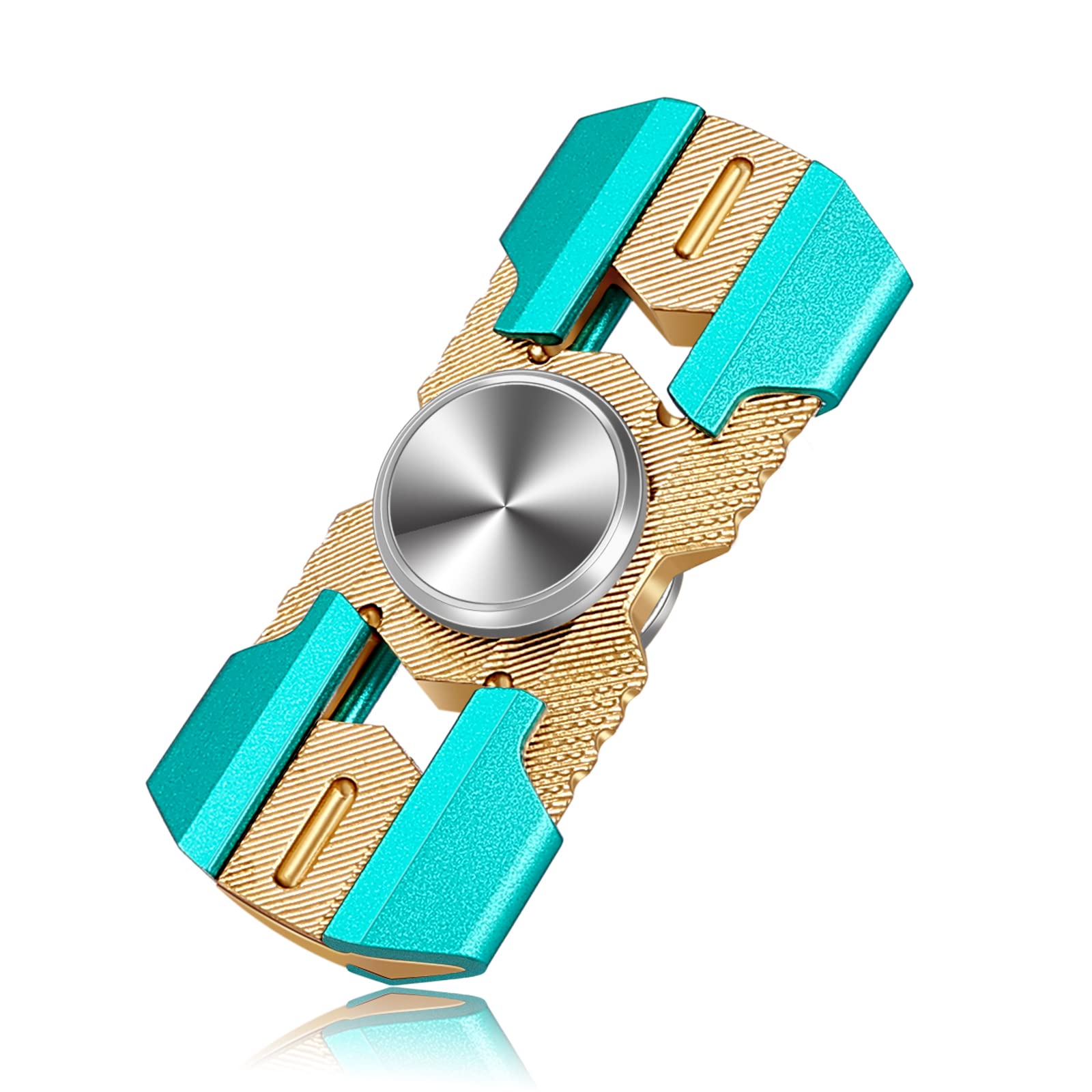Premium Metal Fidget Spinner Toy for Kids & Adults - High-Speed Stress Relief & Anti-Anxiety Hand Spinner - Focus Desk Toy for ADHD, Office, School & Travel (Green)