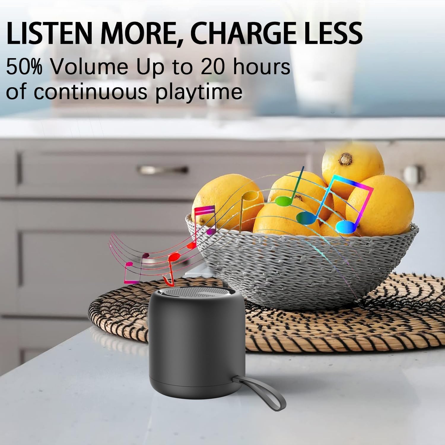 Premium Portable Bluetooth Speaker with 3D Stereo HiFi Bass - Wireless Waterproof Speaker for Shower, Pool, Beach, Travel, Party, BBQ & Outdoor Adventures - Bluetooth 5.0 Speaker for Home, Garden & On-the-Go Entertainment