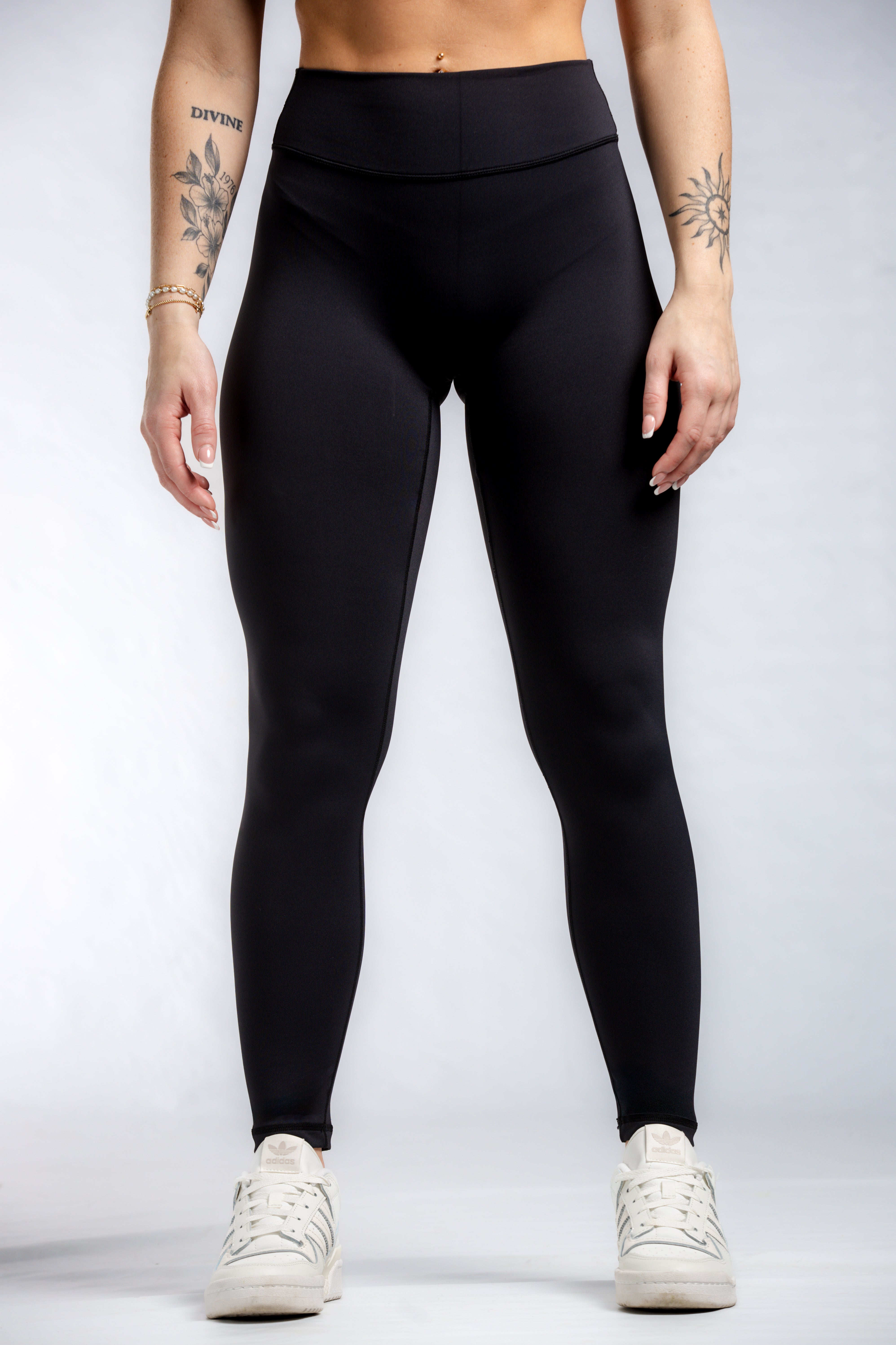 Premium High-Waist Executive Leggings with Scrunch Butt Lift - Black | Workout, Yoga & Everyday Wear for Women