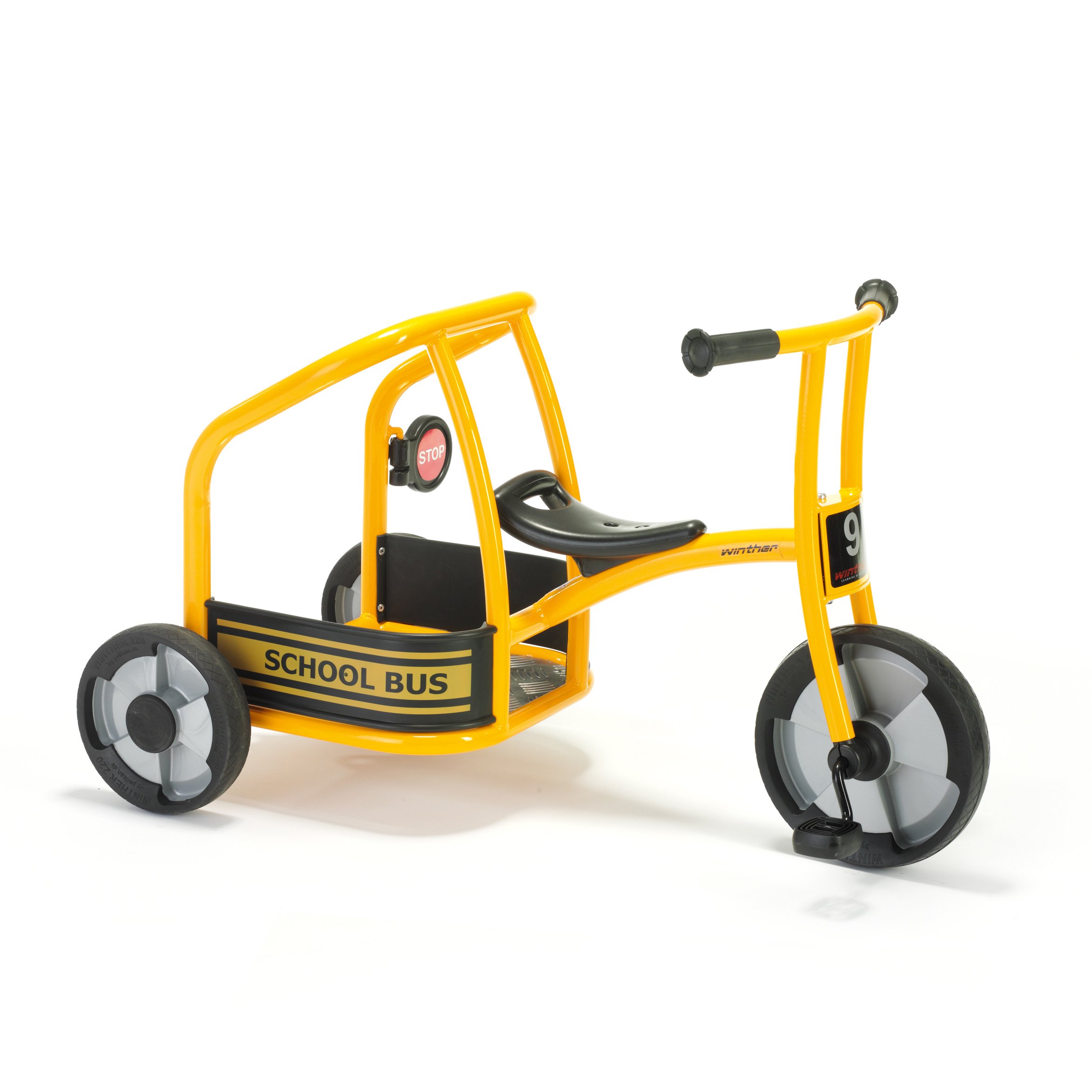 Winther School Bus Tricycle - Kids Ride-On Toy with Pedals for Outdoor Play, Perfect for Preschool Playgrounds and Backyard Fun