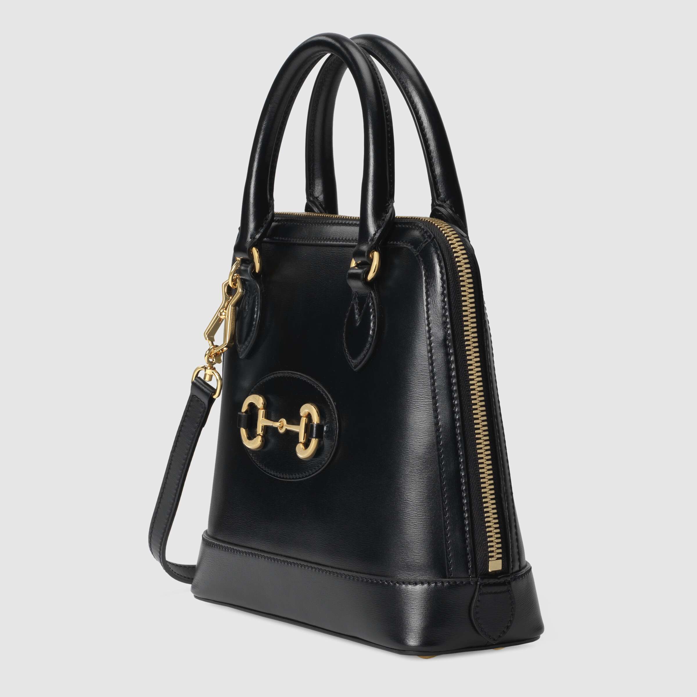 Gucci 1955 Horsebit Small Top Handle Bag Black | Luxury Leather Shoulder Bag for Women | Perfect for Work, Date Night & Special Occasions