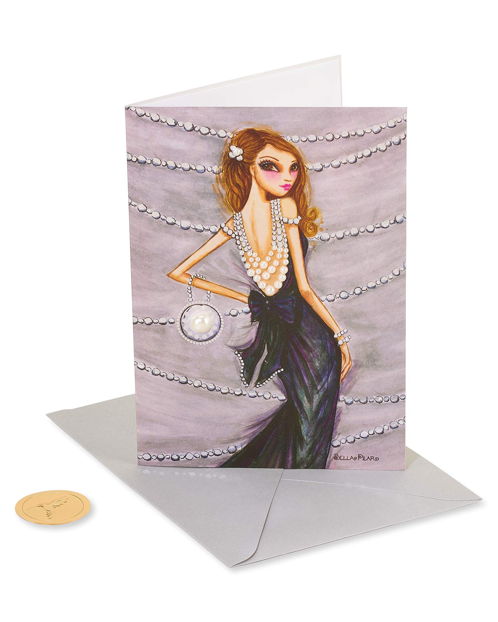 Papyrus Birthday Card for Women - Elegant Floral Design by Bella Pilar | Thoughtful Greeting Card for Wife, Mom, Sister | Perfect for Birthdays, Anniversaries & Special Occasions