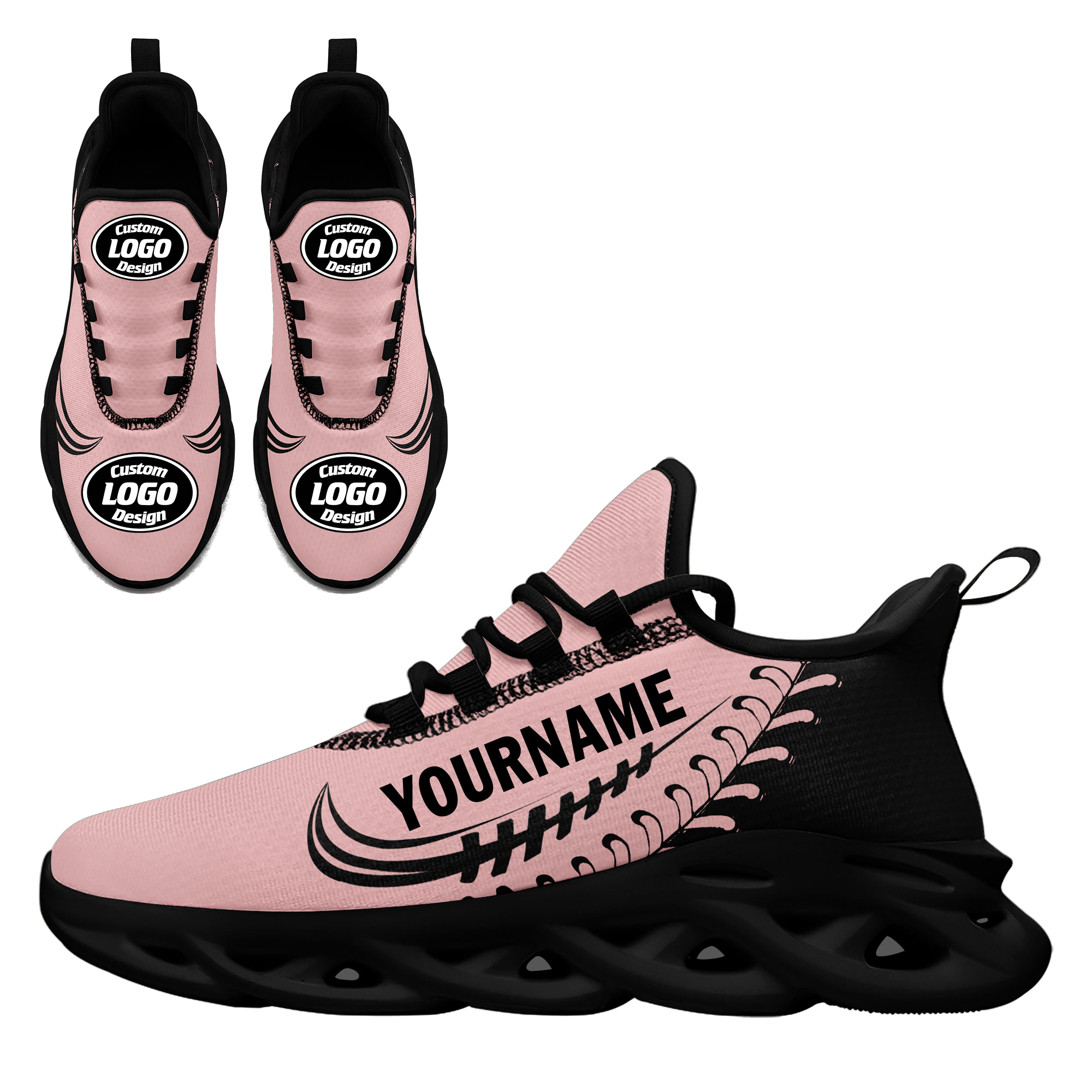 Custom MaxSoul Personalized Running Shoes - Lightweight Breathable Athletic Sneakers for Men & Women - Perfect for Jogging, Gym Workouts and Casual Wear