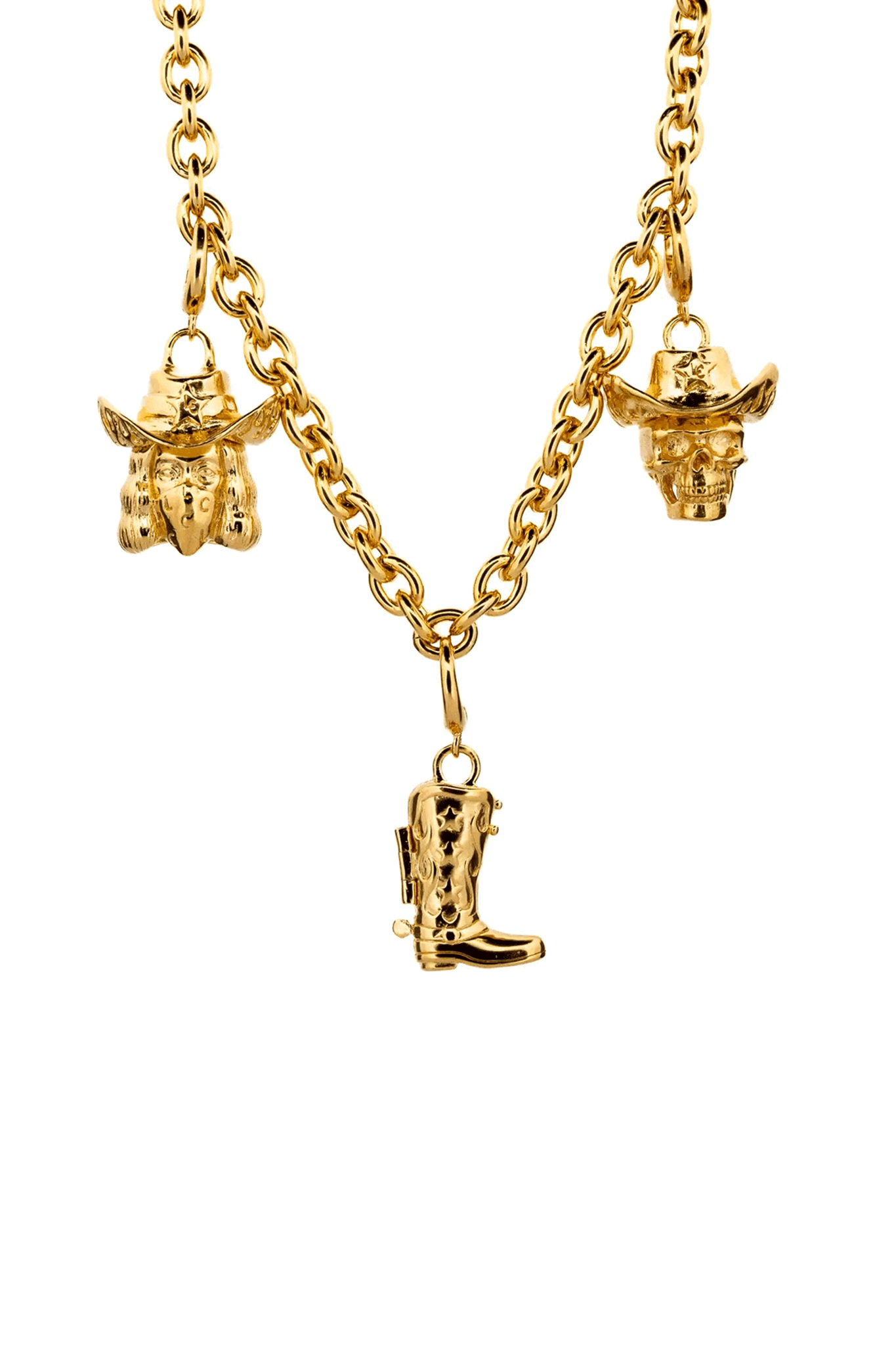 Rodeo Charm Necklace for Women - 14K Gold Cowgirl Horse Pendant Western Jewelry - Perfect for Rodeo Events, Country Concerts & Western Fashion
