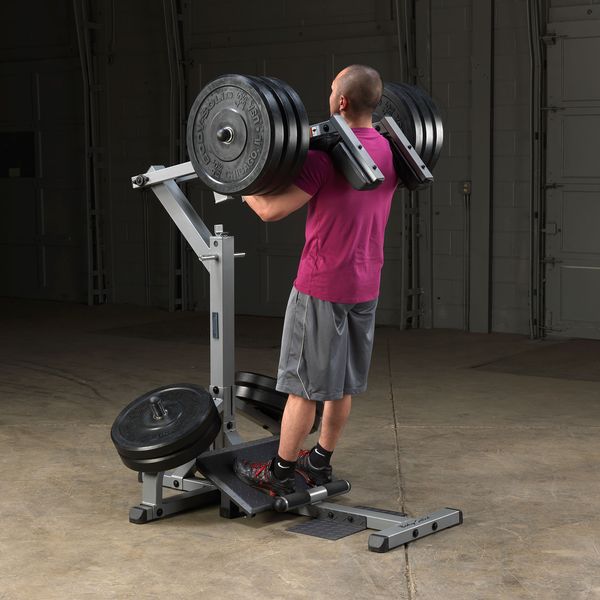 Body Solid GSCL360B Leverage Squat & Calf Machine - Professional Strength Training Equipment for Home & Commercial Gyms - Perfect for Leg Day Workouts, Squats & Calf Raises