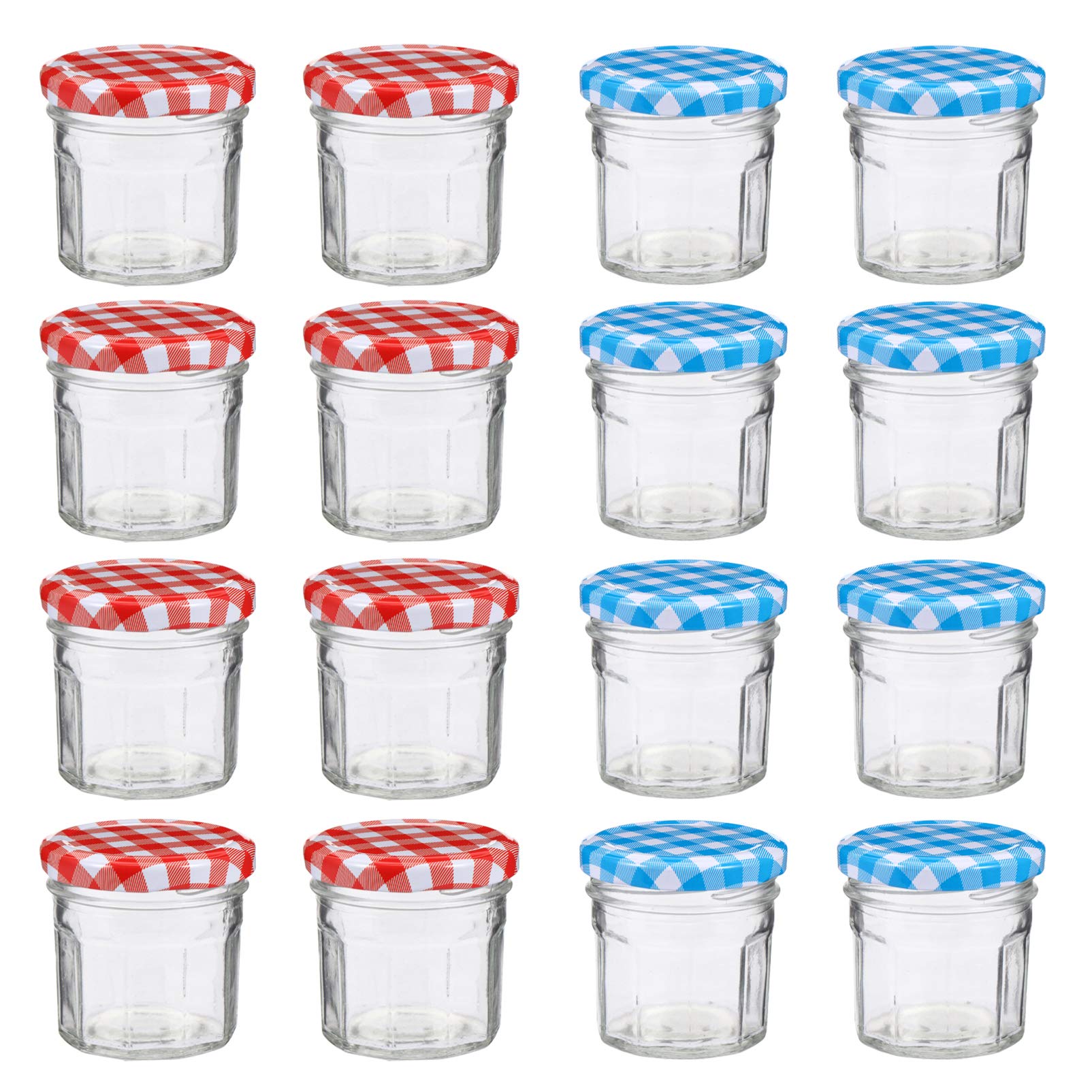 12-Piece Glass Jar Set - Airtight Food Storage Containers for Honey, Jam, Candy & More - Perfect for Kitchen Pantry Organization & Gift Packaging