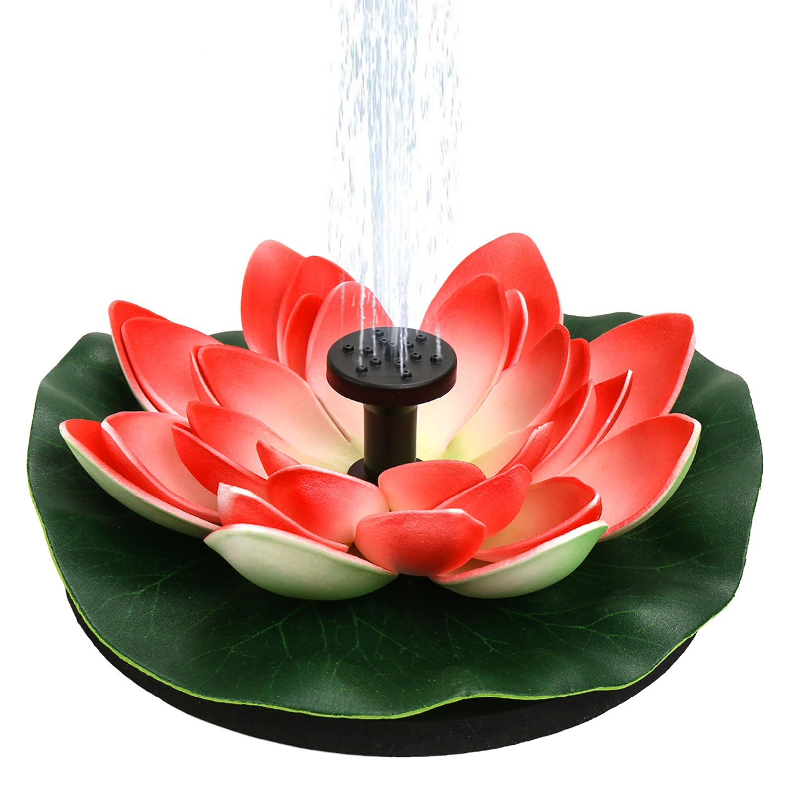 Solar Powered Water Fountain with 6 Nozzles - Outdoor Garden Decor for Bird Bath, Pond & Backyard | Perfect for Attracting Birds & Enhancing Landscape Design