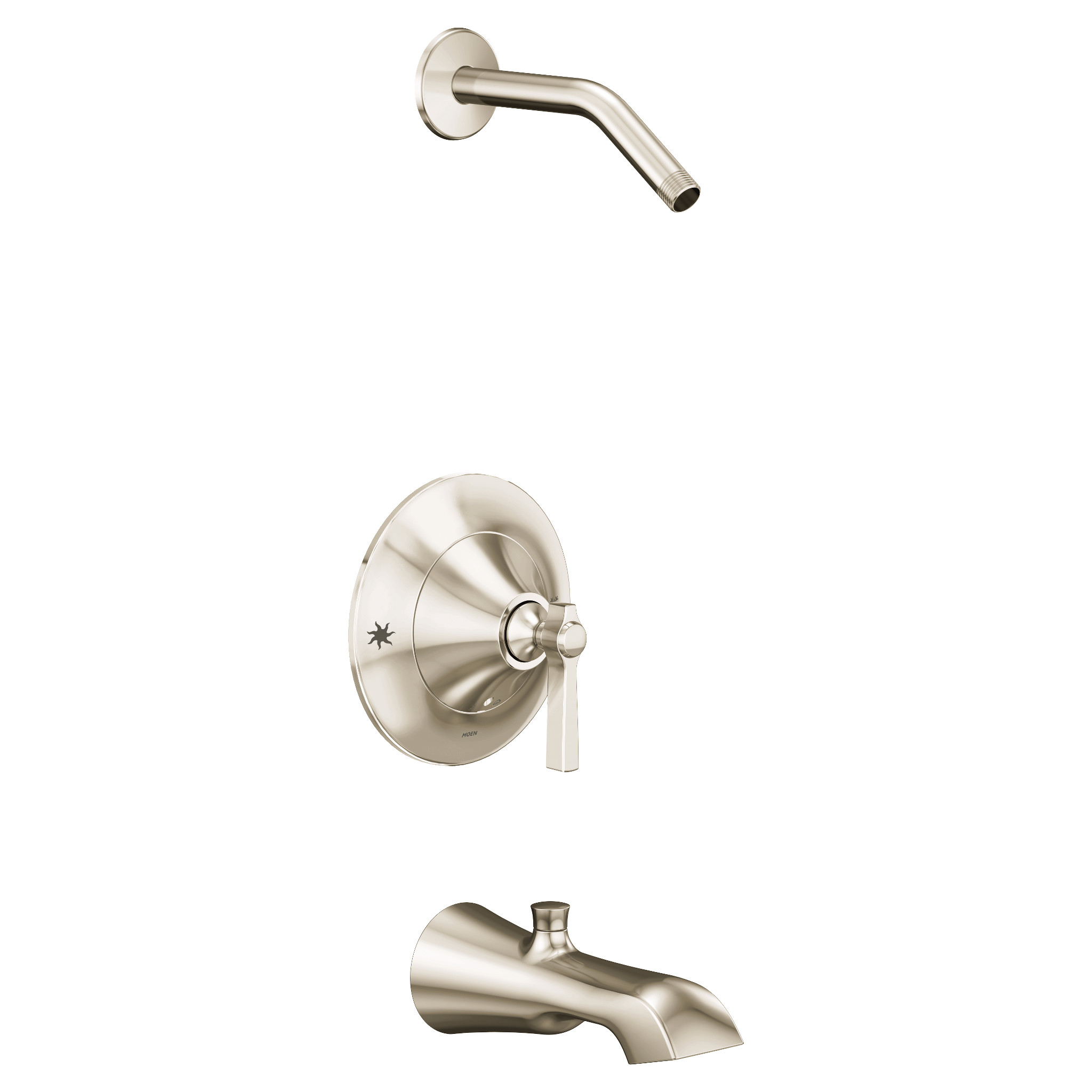 Flara Chrome Moentrol Tub and Shower Faucet - Durable Bathroom Fixture for Modern Homes | Perfect for Bathroom Renovations and Upgrades