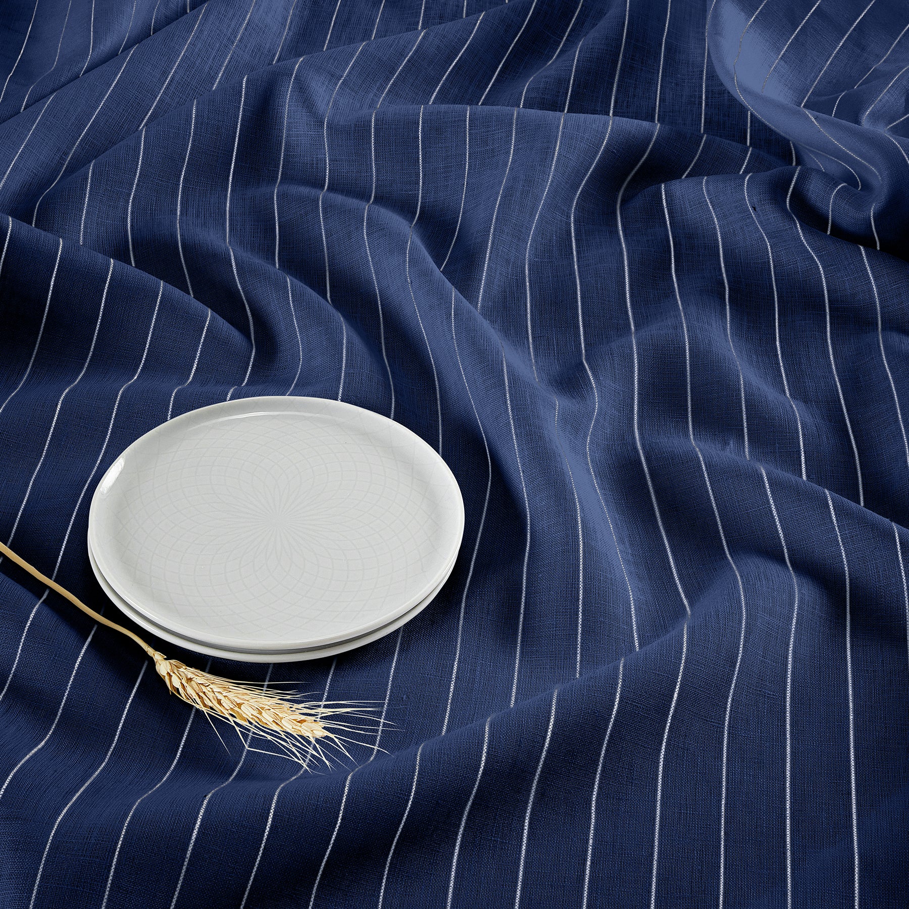 Stylish Pinstripe Table Throw - Elegant Dining & Home Decor for Parties, Weddings & Everyday Use