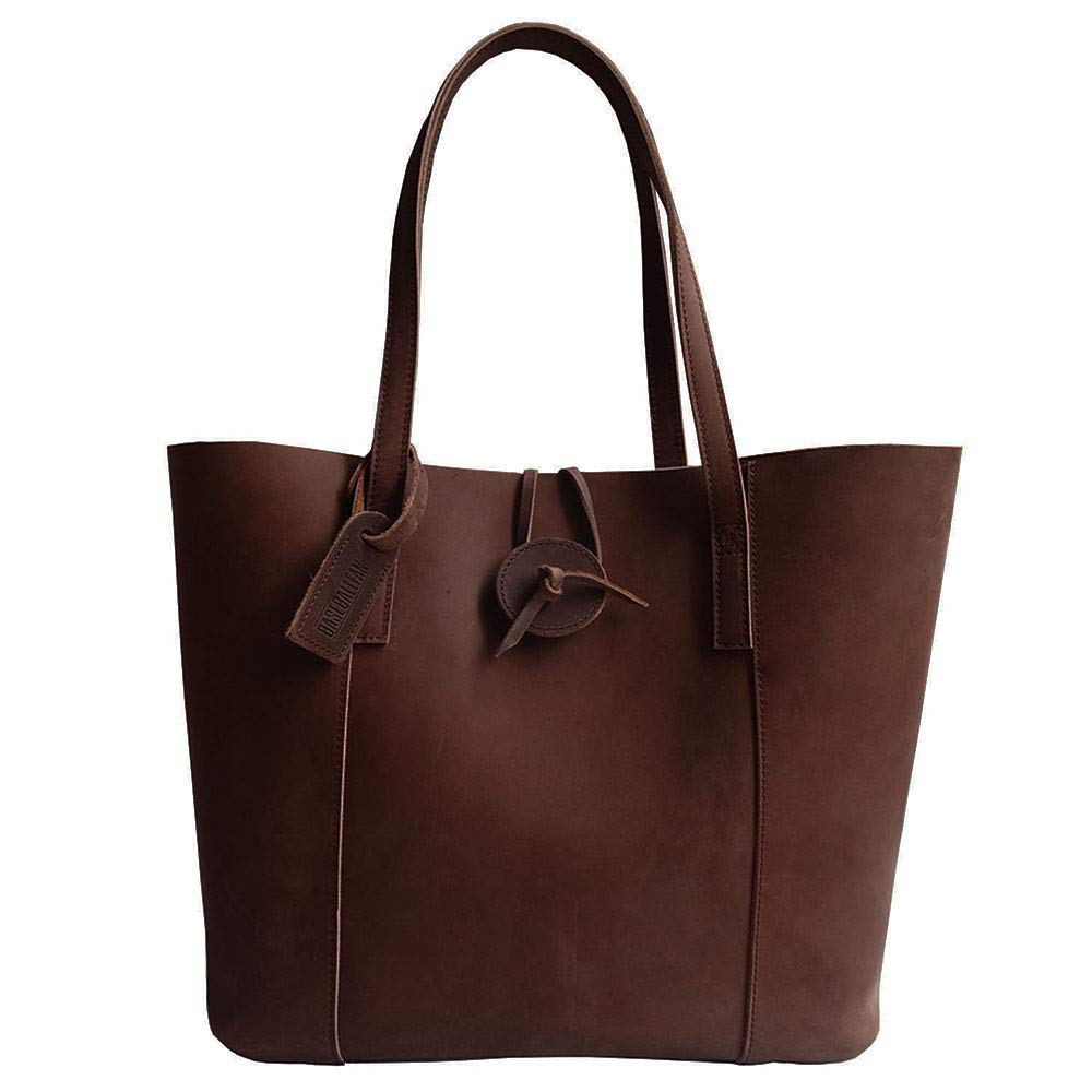 Vintage Cowhide Leather Baseball Glove Tote Bag for Women - Adjustable Shoulder Strap & Detachable Pouch - Perfect Sports Fan Gift for Game Day & Casual Outings