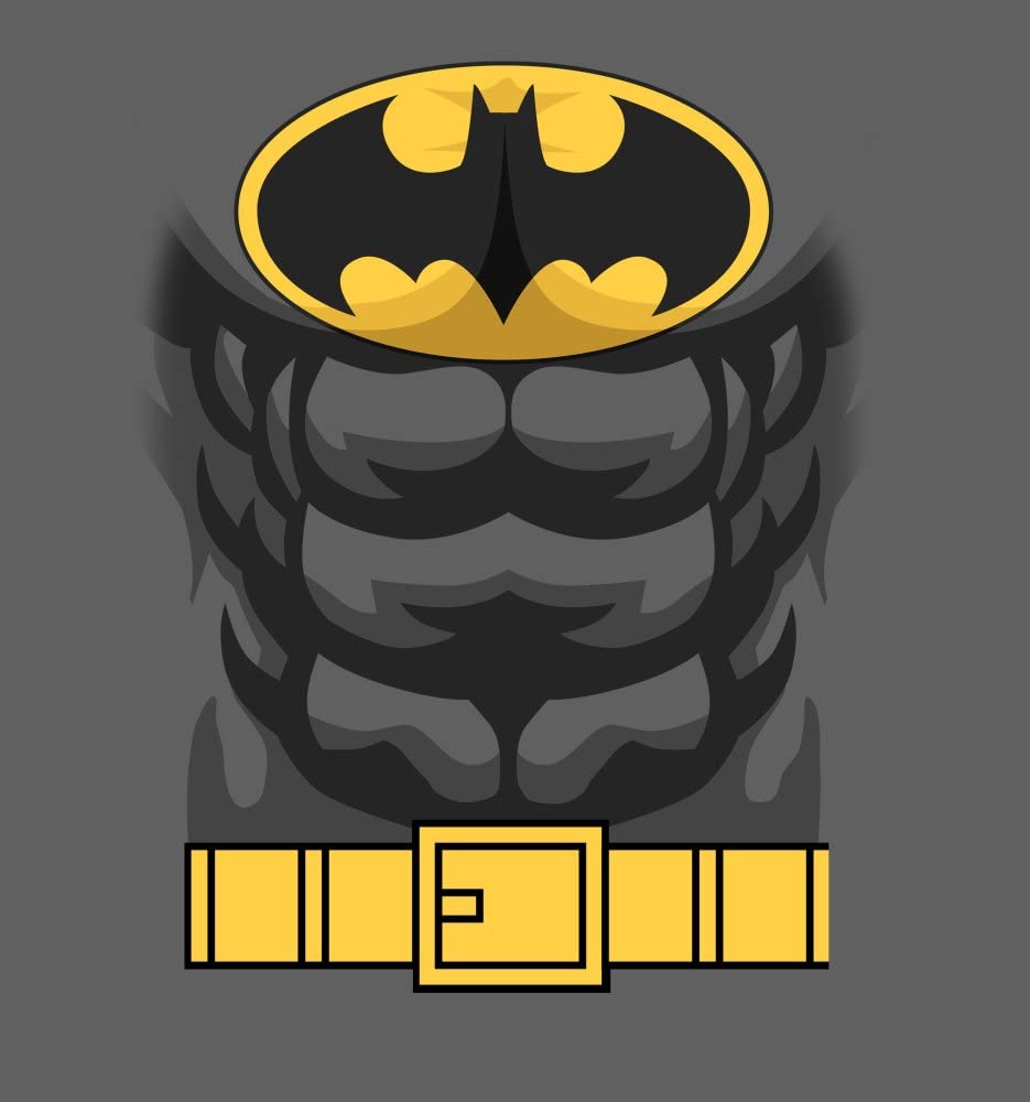 Batman Cosplay Costume Charcoal T-Shirt for Boys - Superhero Dress Up & Halloween Costume Idea