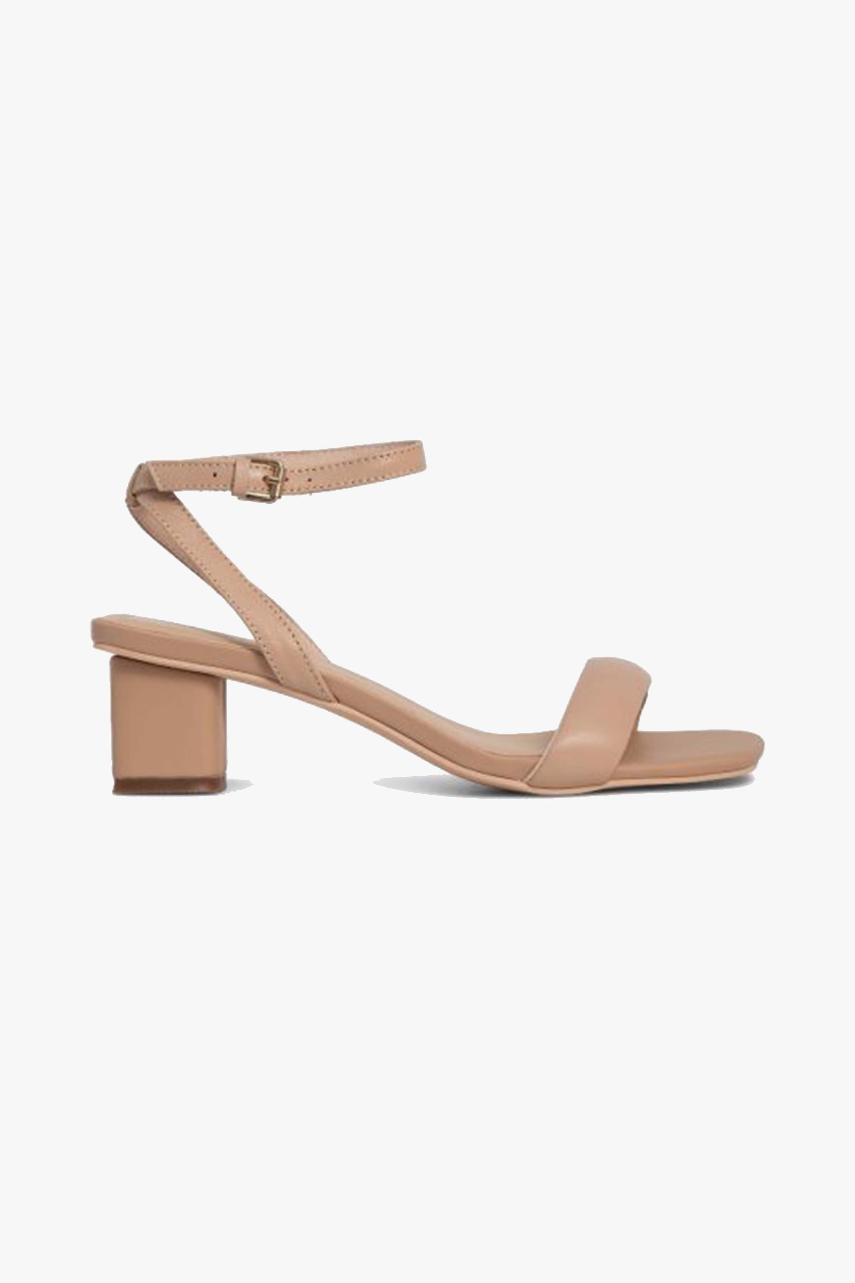 Harlyn Nude Leather Low Heel Pumps - Women's Comfortable Dress Shoes for Work, Wedding & Office | Slip-Resistant & Stylish Professional Footwear