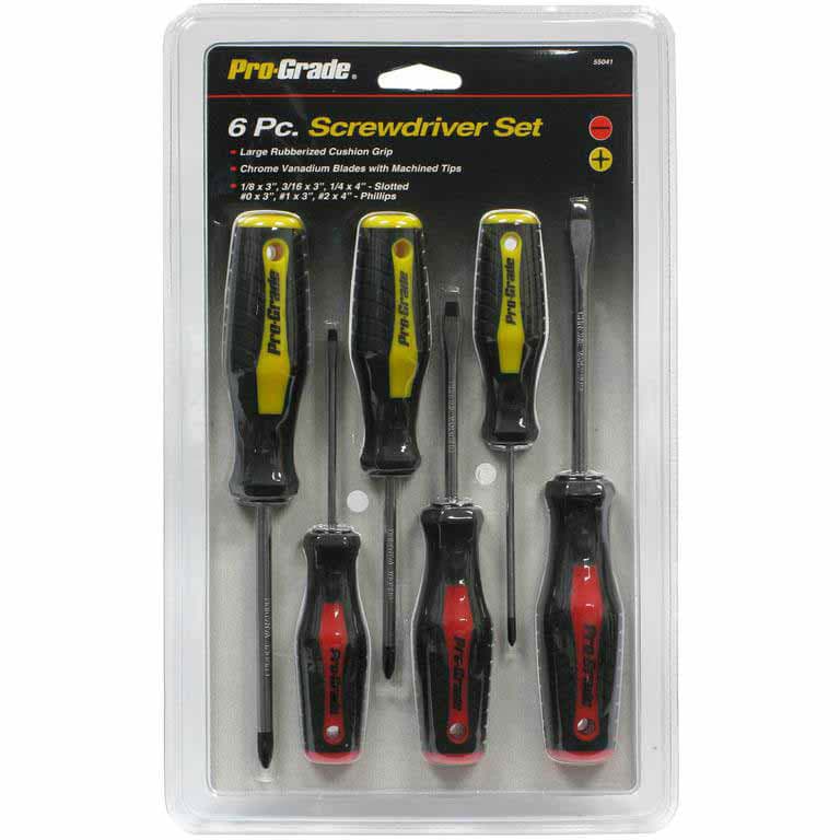Allied 55041 6-Piece Screwdriver Set - Professional Precision Screwdrivers for Home Repair, Electronics & DIY Projects