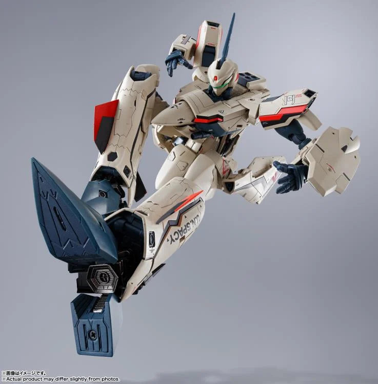 Bandai DX Chogokin Macross Plus YF-19 Isamu Alva Dyson Action Figure - Collectible Anime Robot Toy for Display & Play | Perfect for Fans & Model Enthusiasts
