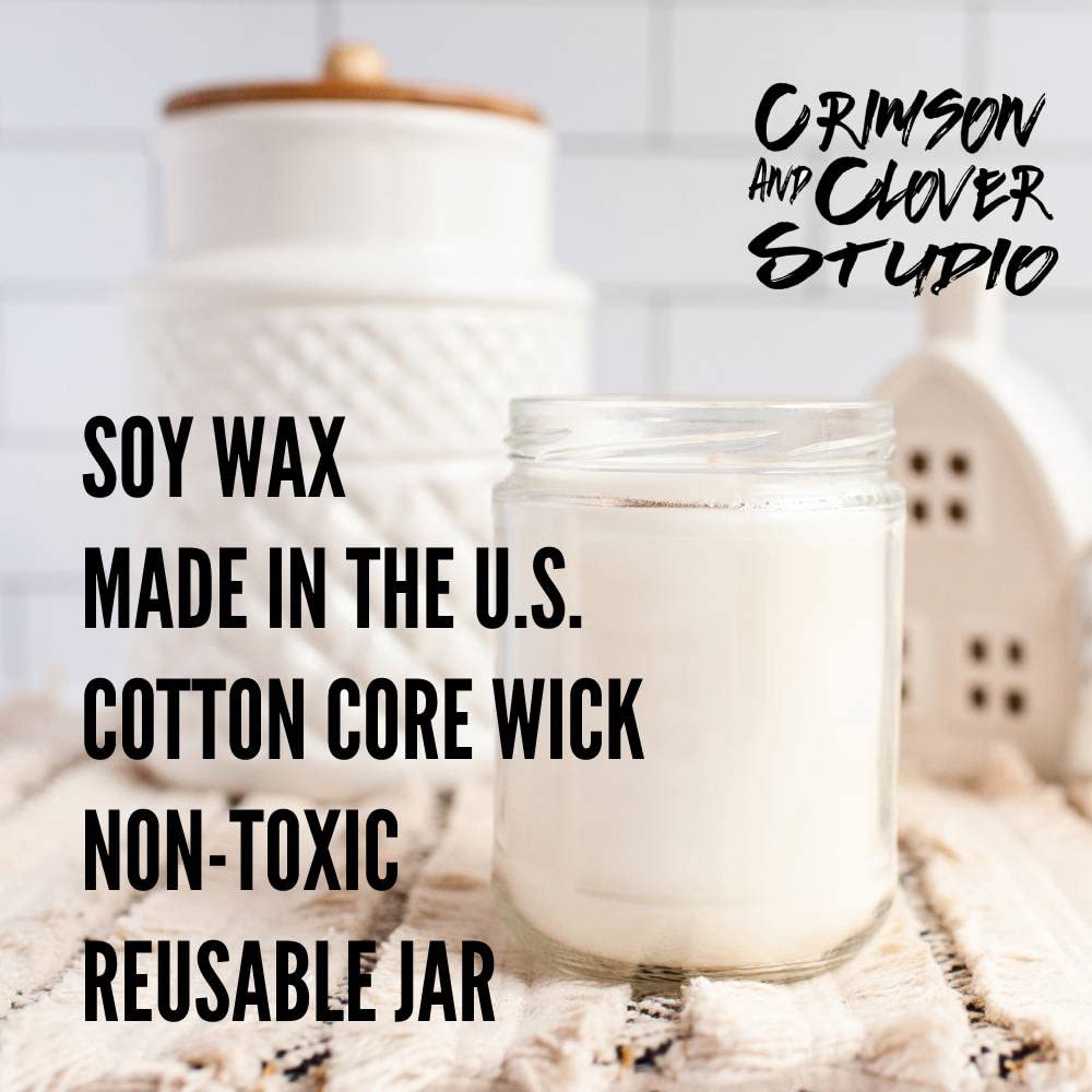 Funny Zero Fucks Cucumber Melon Scented Candle - 9 oz Soy Wax Jar Candle for Home Decor, Gag Gifts & Stress Relief