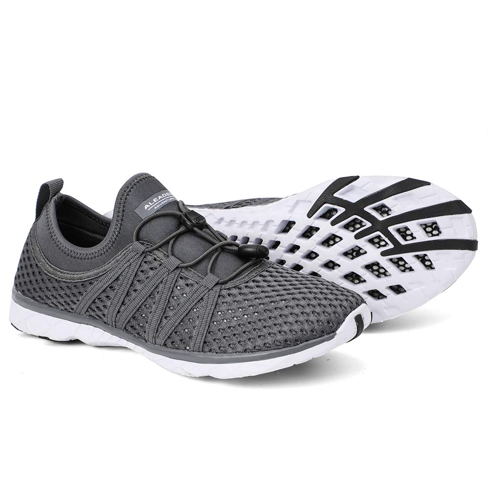 Aleader Women's Quick-Dry Mesh Slip-On Water Shoes for Beach, Pool, Yoga & Travel - Lightweight Aqua Shoes for Walking & Water Sports