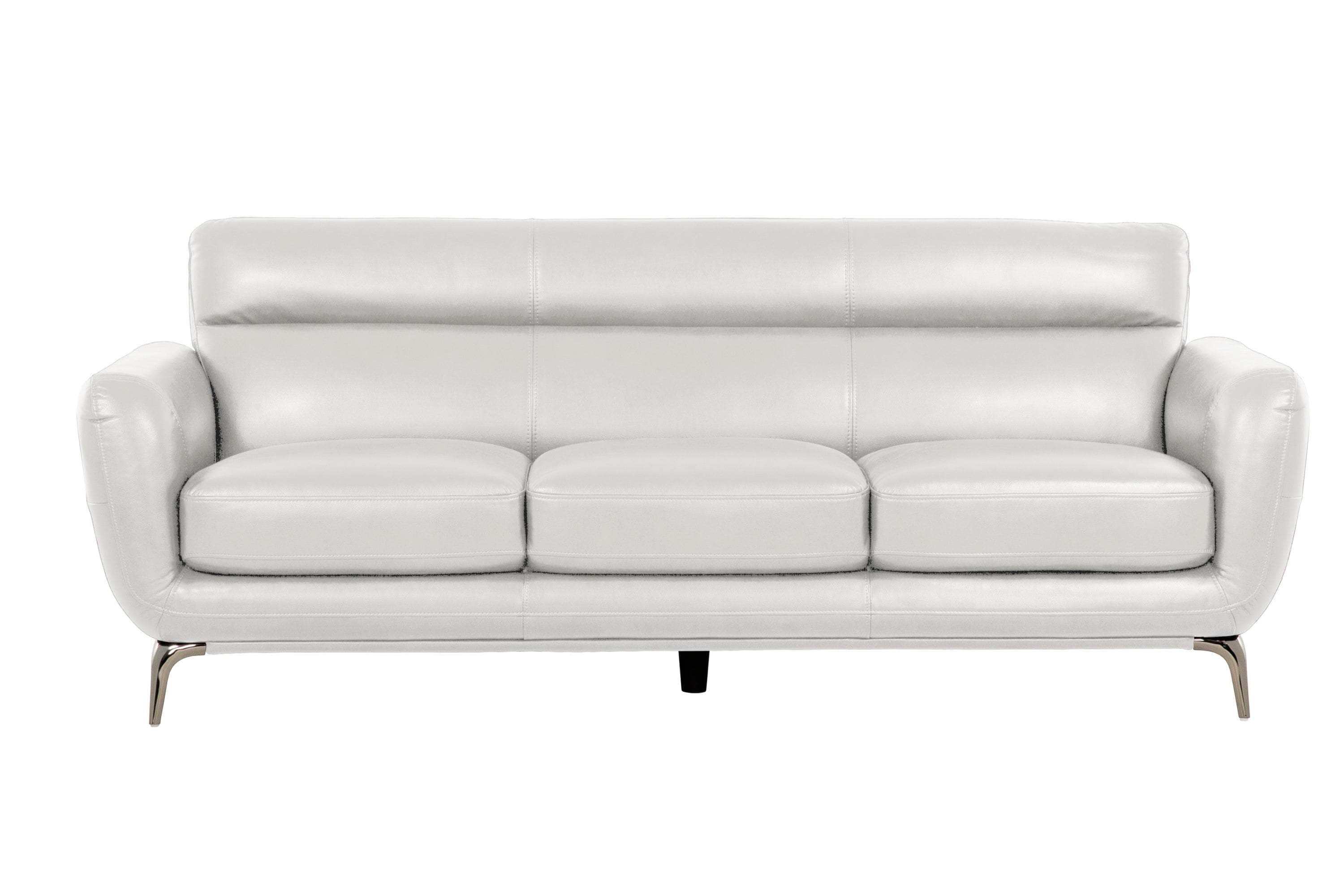 William Tufted Faux Leather Sofa - 2 Color Options | Modern Tufted Vegan Leather Couch for Living Room, Office & Lounge