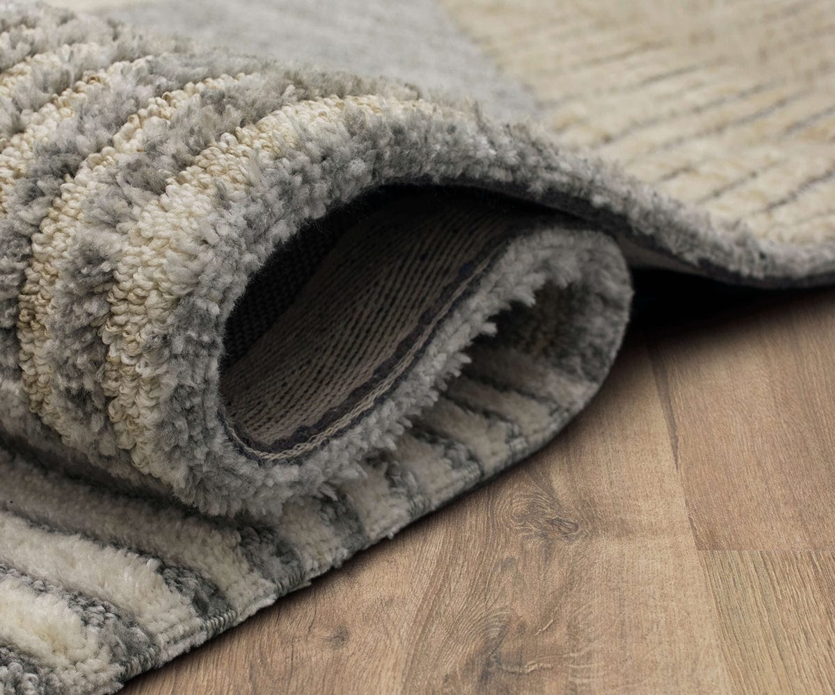 Karastan Bowen Oblique Area Rug in Tan - Soft & Durable for Living Room, Bedroom, or Office Decor