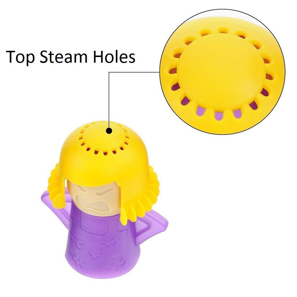 Angry Mama Microwave Cleaner – Fast & Easy Steam Cleaning for Microwave Ovens | Removes Grease & Disinfects with Vinegar & Water | Perfect for Kitchen Deep Cleaning & Sanitizing