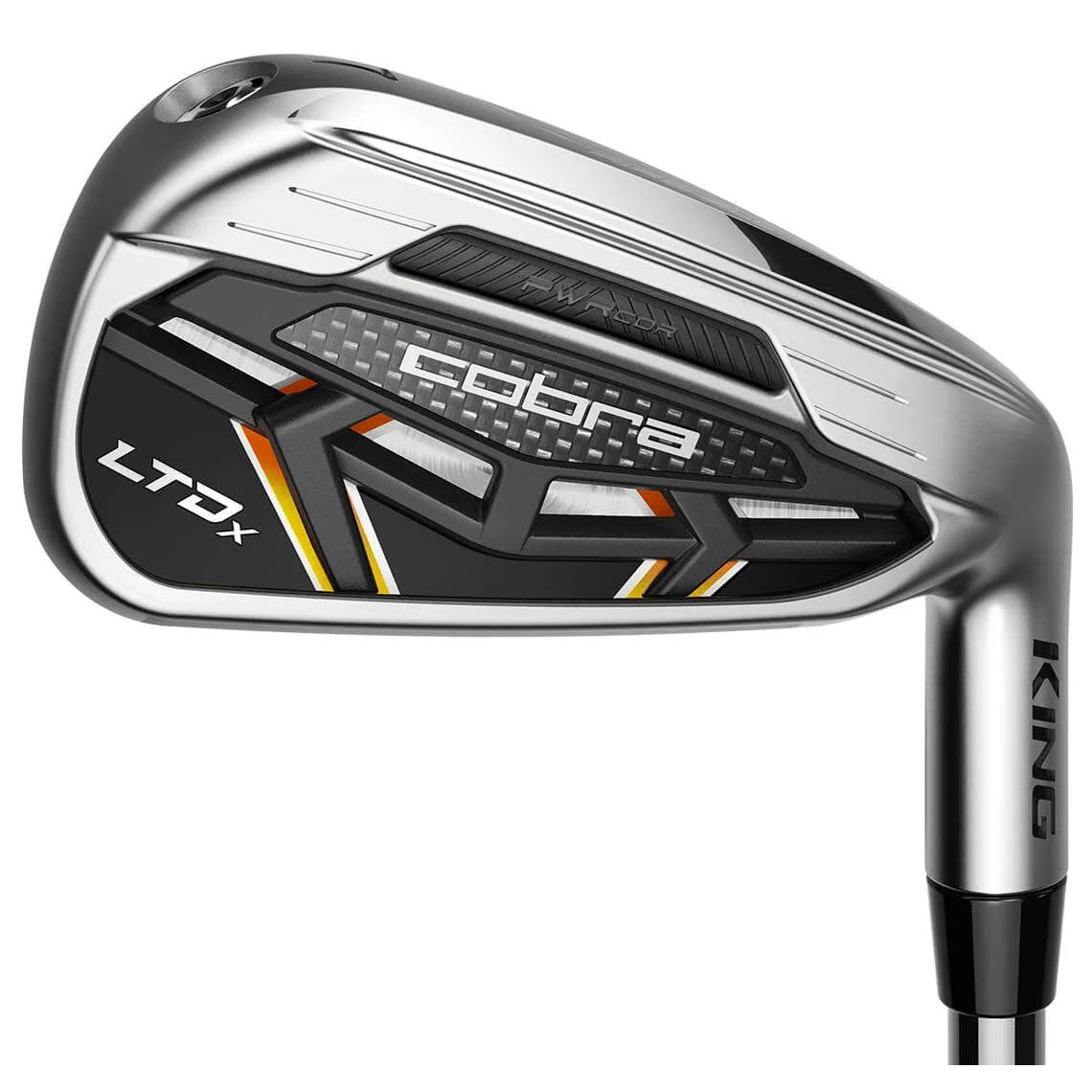 Cobra LTDx Silver Black Steel Golf Irons Set - Premium Forged Clubs for Men & Women | Perfect for Driving Range, Course Play & Tournament Use