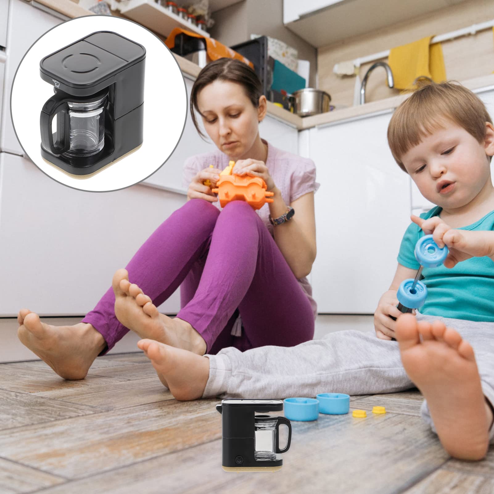 Miniature Coffee Maker for Dollhouse - 1:12 Scale Kitchen Toy Accessory | Perfect for Doll Play & Collectors