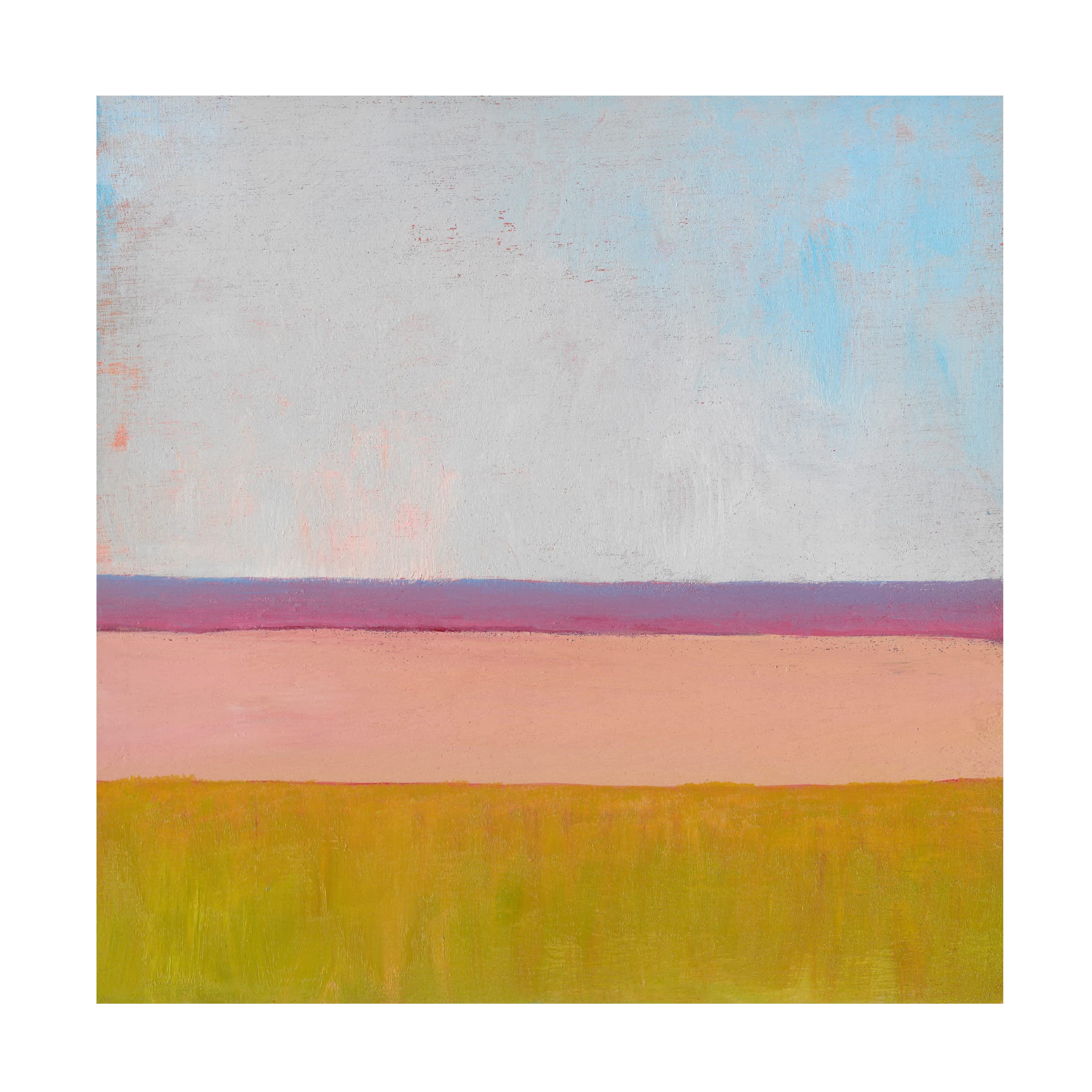 Trademark Fine Art 'Beyond the Fields I' Canvas Wall Art by Carol Young - Stunning Landscape Painting for Living Room, Bedroom & Office Decor