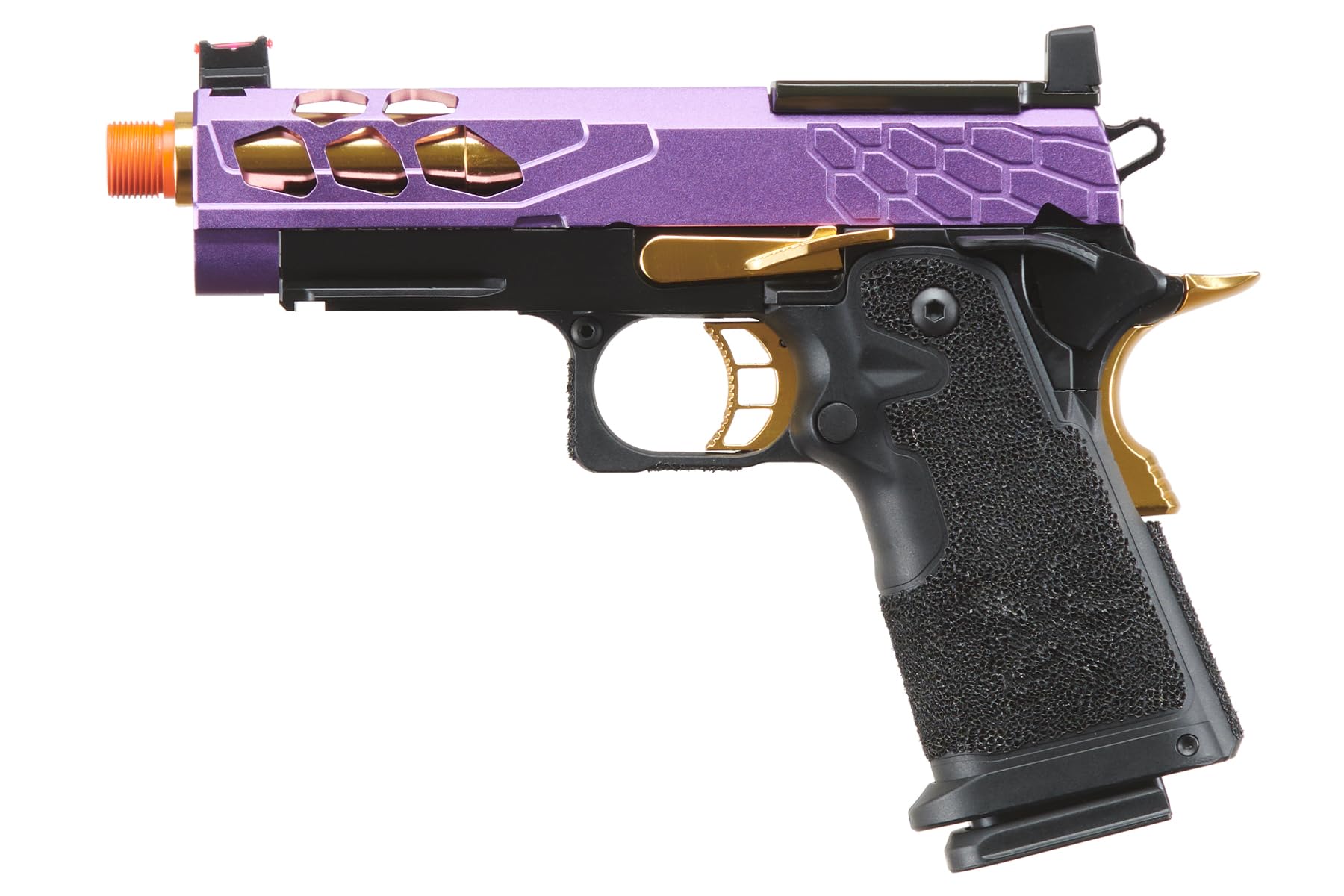 Lancer Tactical Airsoft Pistol STRYK Hi-Capa 5.1/4.3 Full Metal Gas Blowback GBB - 330 FPS - Realistic Training & Competitive Airsoft Matches