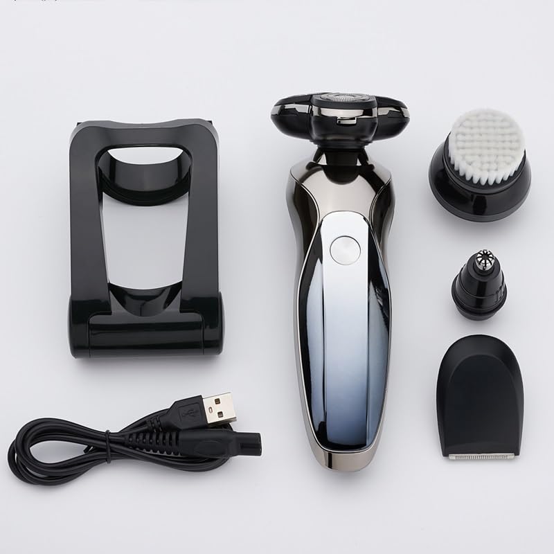 Premium Electric Head Shaver for Bald Men - USB Rechargeable & Waterproof Men's Trimmer Razor with Smooth Shaving Technology (Black) - Perfect for Travel, Gym & Daily Grooming Routine