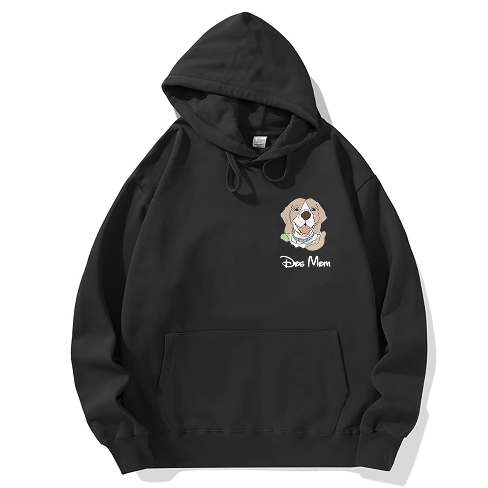 Custom Dog & Cat Face Hoodie Sweatshirt - Personalized Pet Hooded Sweater for Valentine's Day Gifts | Cozy Outfit for Small Dogs & Cats at Home or Outdoor Walks