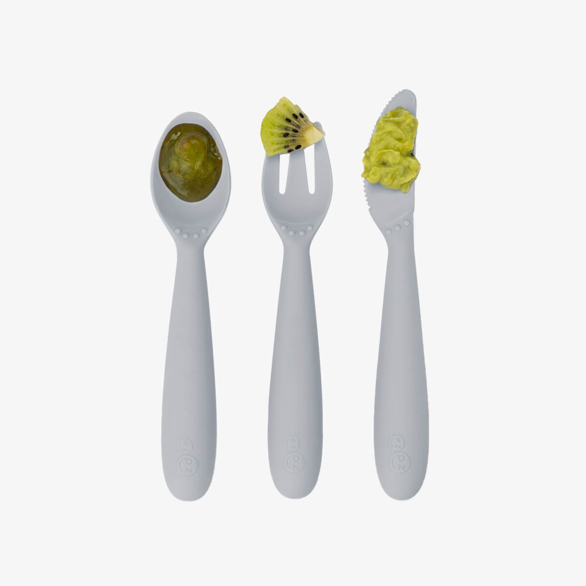 Happy Utensils - BPA-Free Toddler Spoon, Fork & Safe Knife Set for Kids Ages 1-5 | Ergonomic Grip for Easy Self-Feeding | Perfect for Baby-Led Weaning, Daycare & Travel
