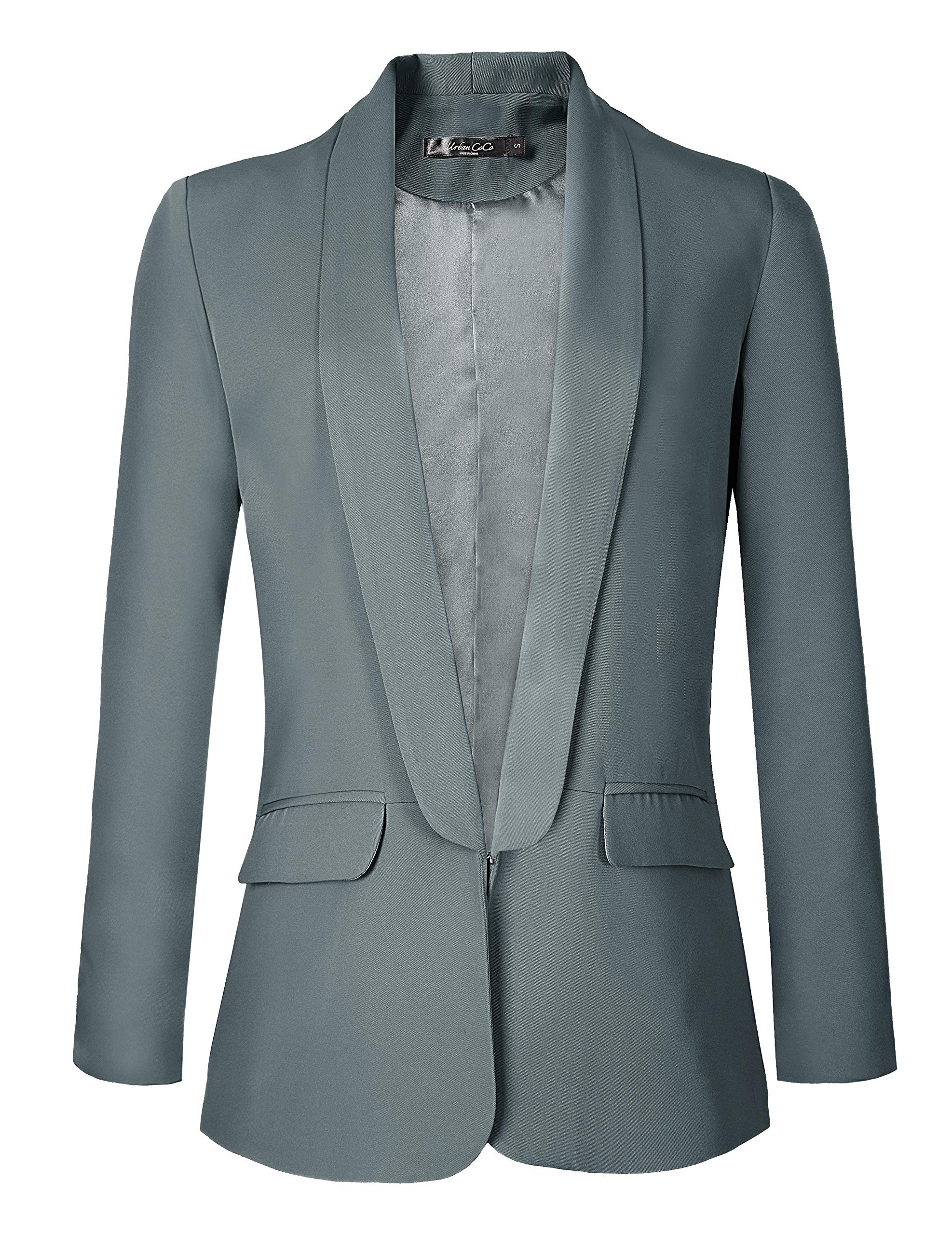 Urban CoCo Women's Office Blazer Jacket - Open Front Professional Blazer for Business Women | Perfect for Work, Interviews & Formal Events