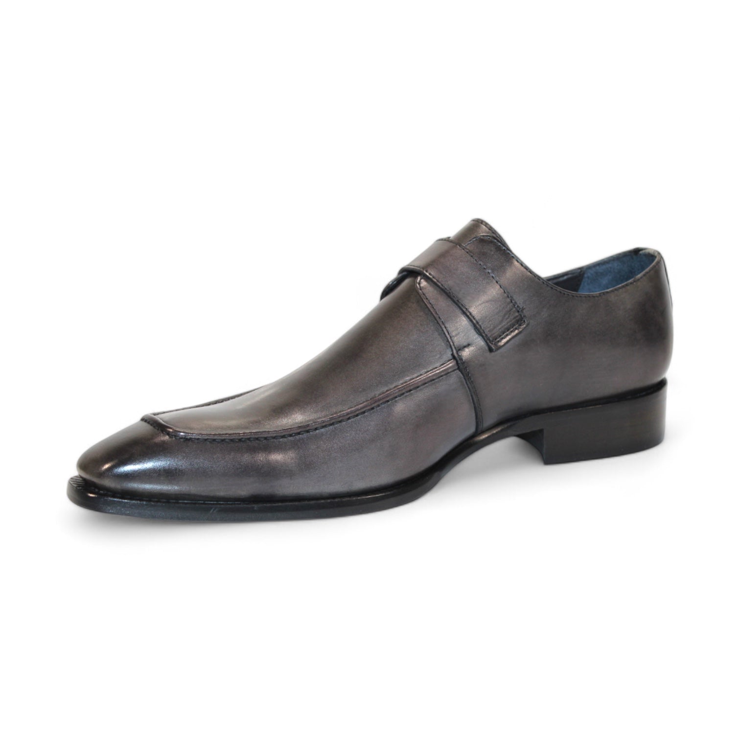 Duca Di Matiste Garda Men's Dress Shoes - Classic Grey Leather Oxfords for Business & Formal Occasions
