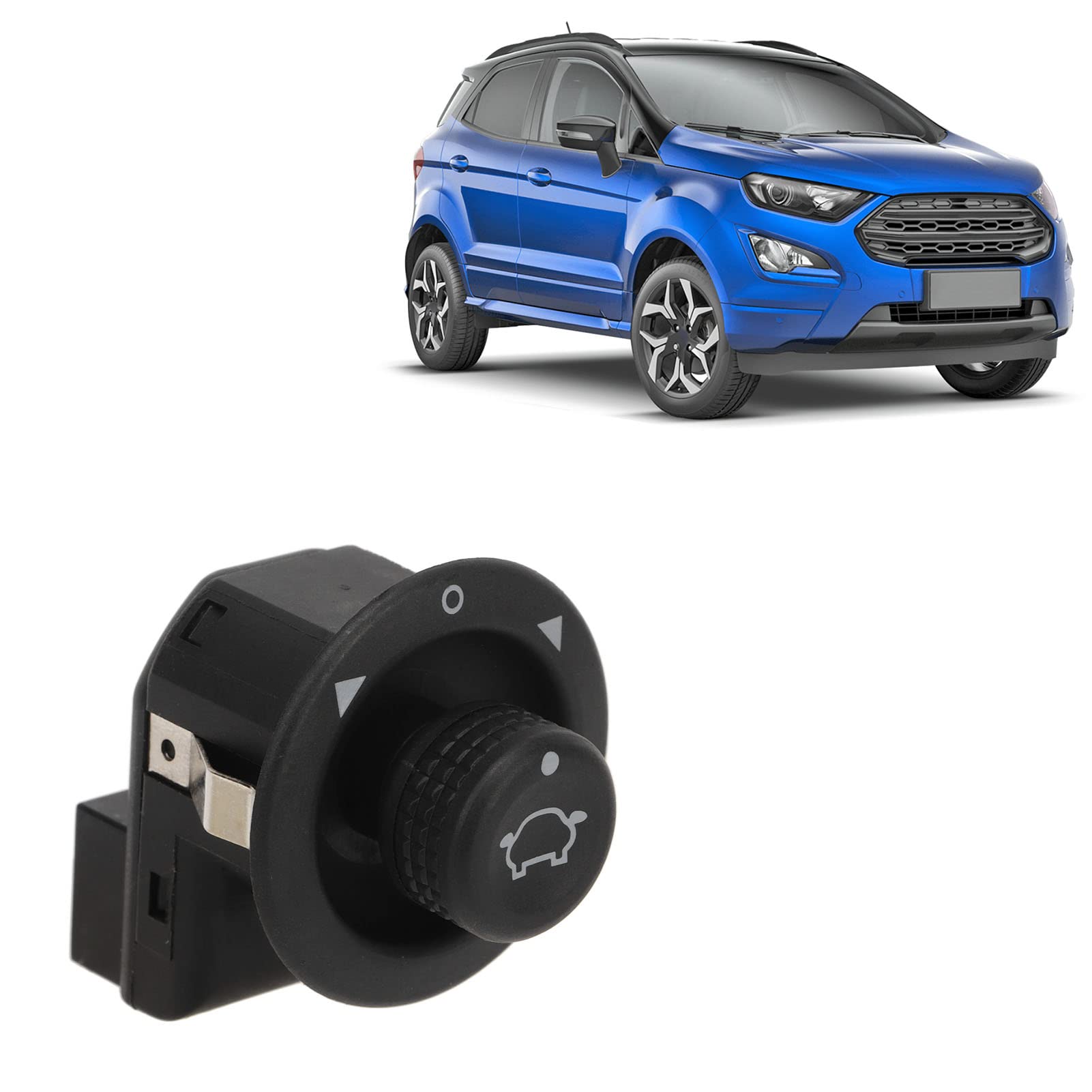 Power Mirror Switch Replacement CN15-17B676-AA - Compatible with Ford 1.0L EcoBoost 125HP - Easy Mirror Control for Driver Side Adjustment - Perfect for Ford Fiesta, Focus & Other Models (2012-2018)