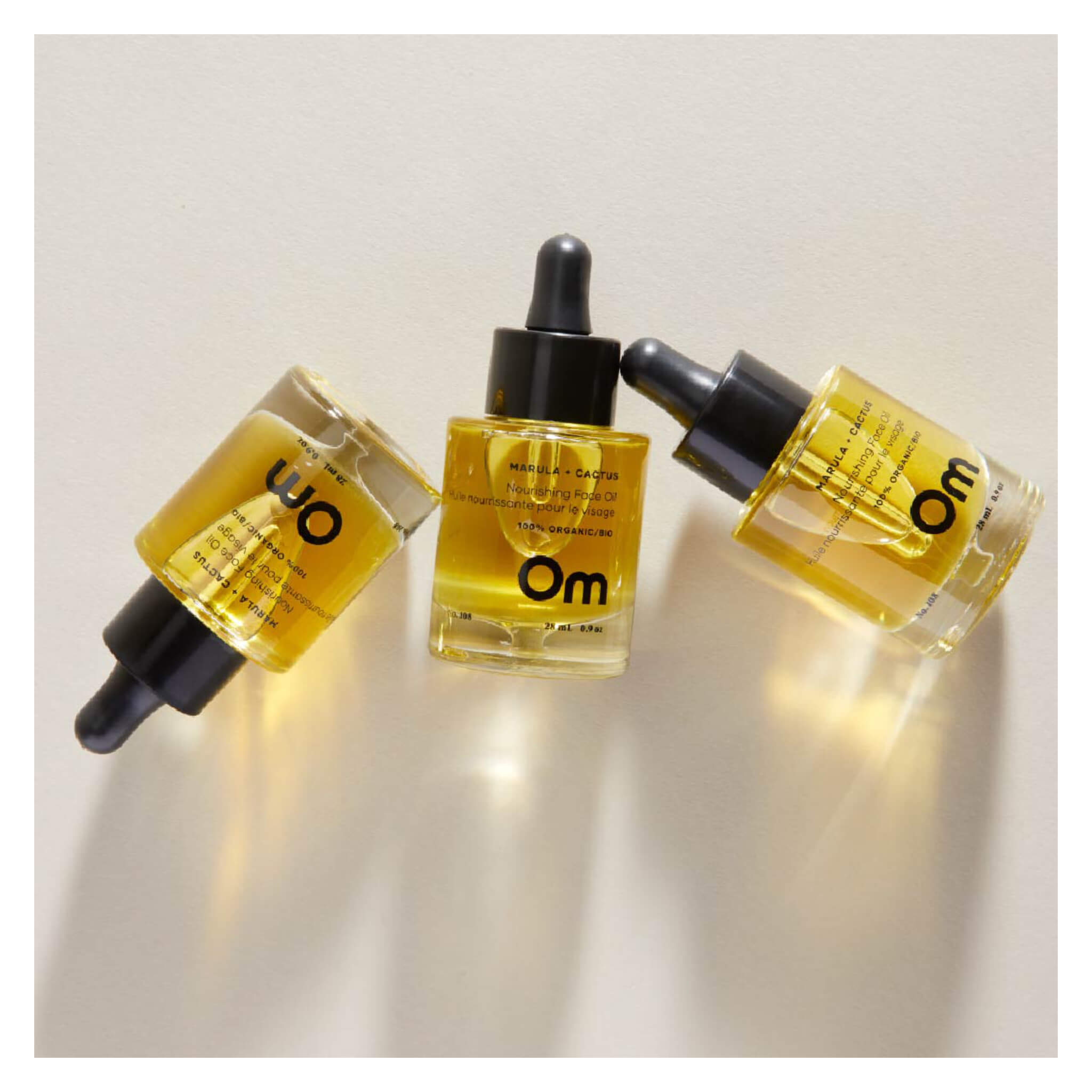 Organic Marula & Cactus Anti-Aging Face Oil for Dry Skin - Hydrating Facial Treatment for Glowing Skin, Day & Night Use