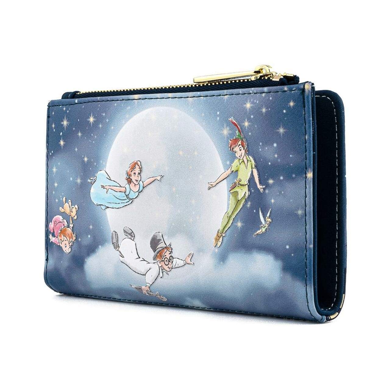 Disney Peter Pan Second Star Flap Wallet by Loungefly - Cute & Durable Crossbody Wallet for Women, Perfect for Disney Fans, Theme Parks & Everyday Use