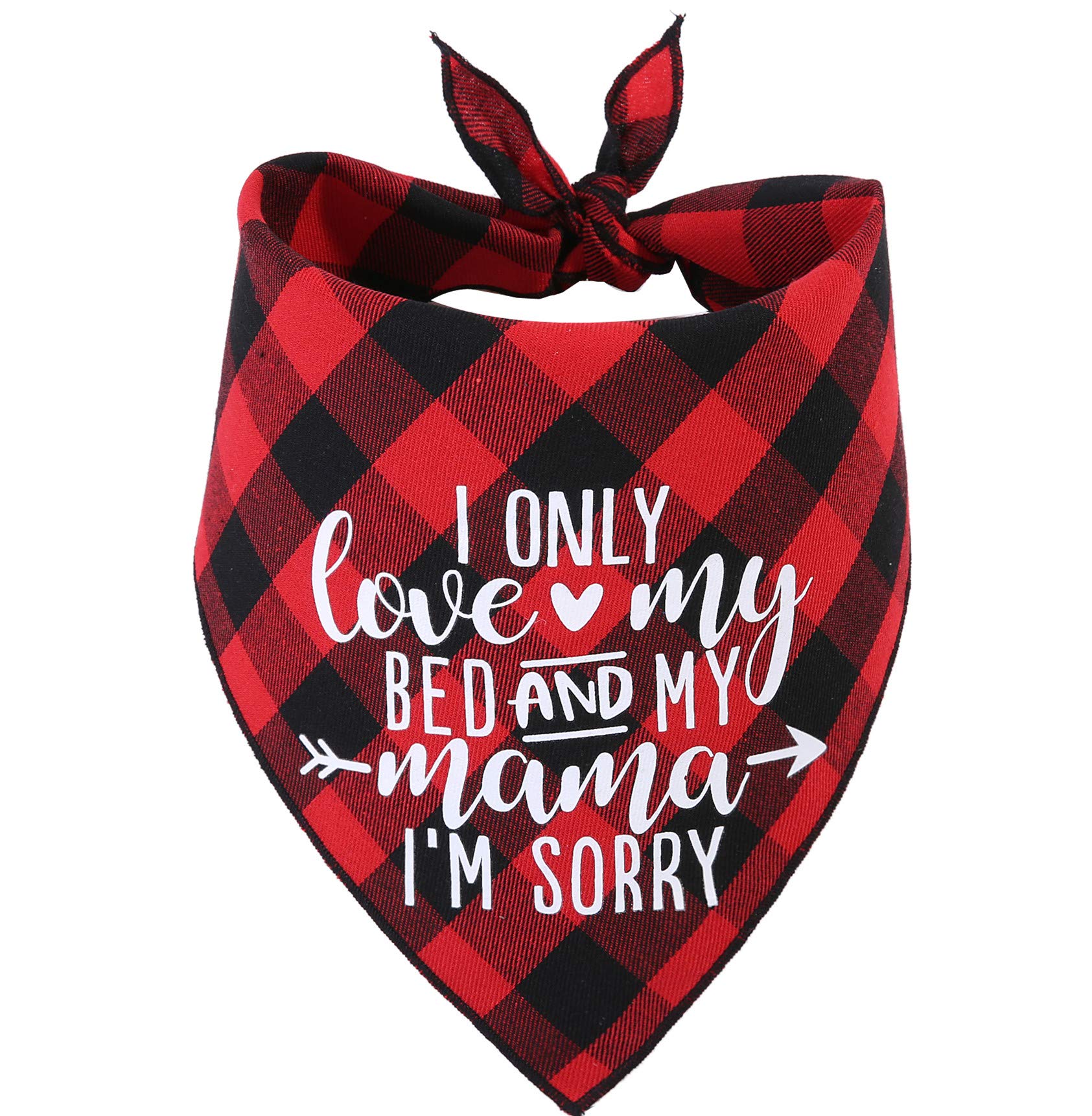 JPB Buffalo Plaid Dog Bandana - Adjustable Triangle Pet Scarf for Medium & Large Dogs - Perfect Gift for Dog Lovers - Great for Holidays, Photo Shoots & Outdoor Adventures