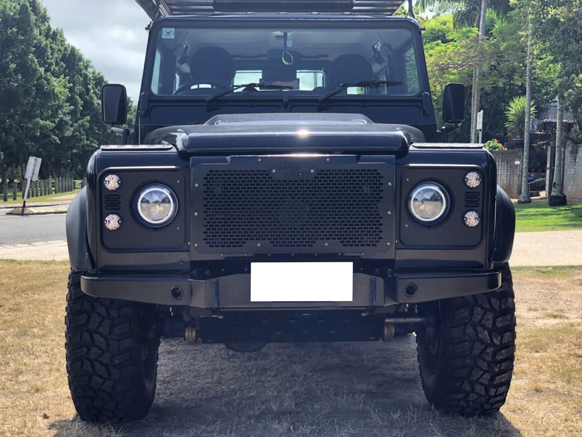 4-Piece Clear Amber & White LED Turn Signal and Clearance Light Kit for Land Rover Defender - Upgrade Off-Road Visibility & Style
