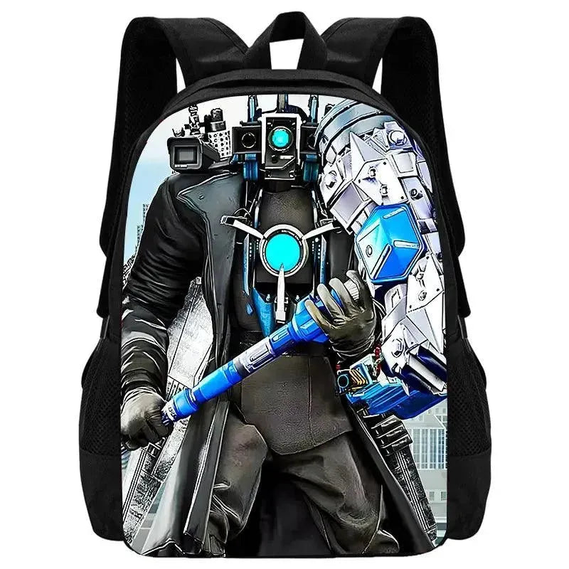 Custom Skibidi Backpack Set for School, Travel & Outdoor Adventures - Durable & Stylish Kids & Teens Backpack